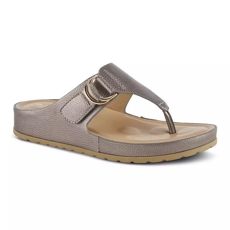 Patrizia Rozeta Women's Thong Sandals, Size: 41, Gold Product Image