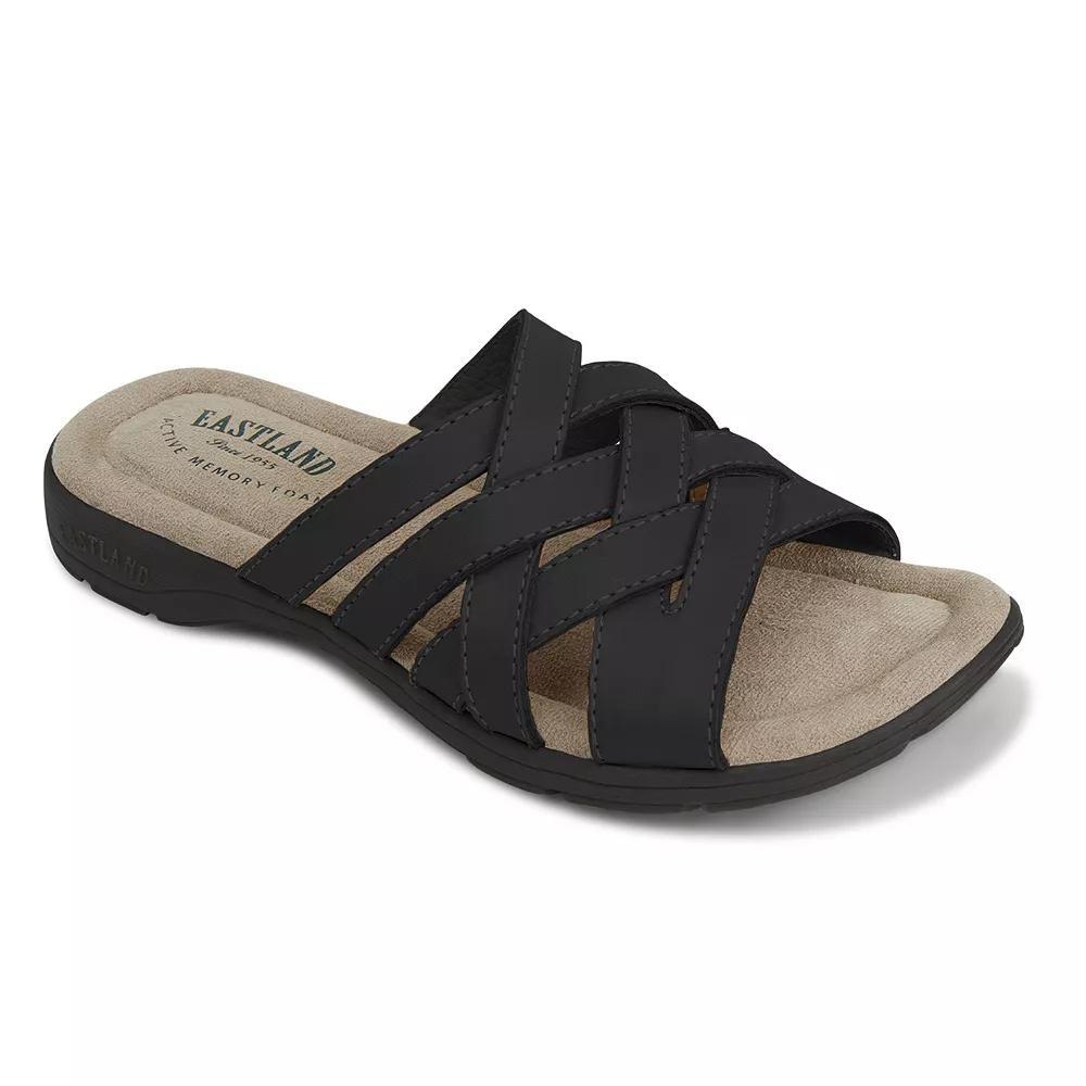 Eastland Hazel Women's Leather Slide Sandals, Size: 9, Light Blue Product Image