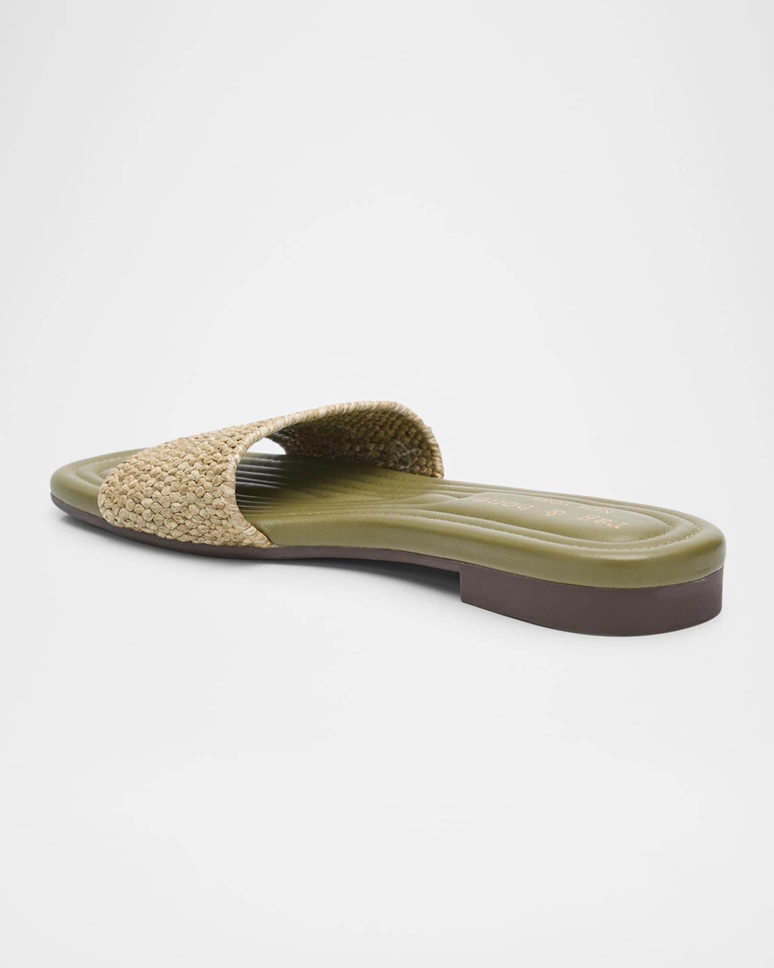 Ellie Woven Flat Slide Sandals Product Image