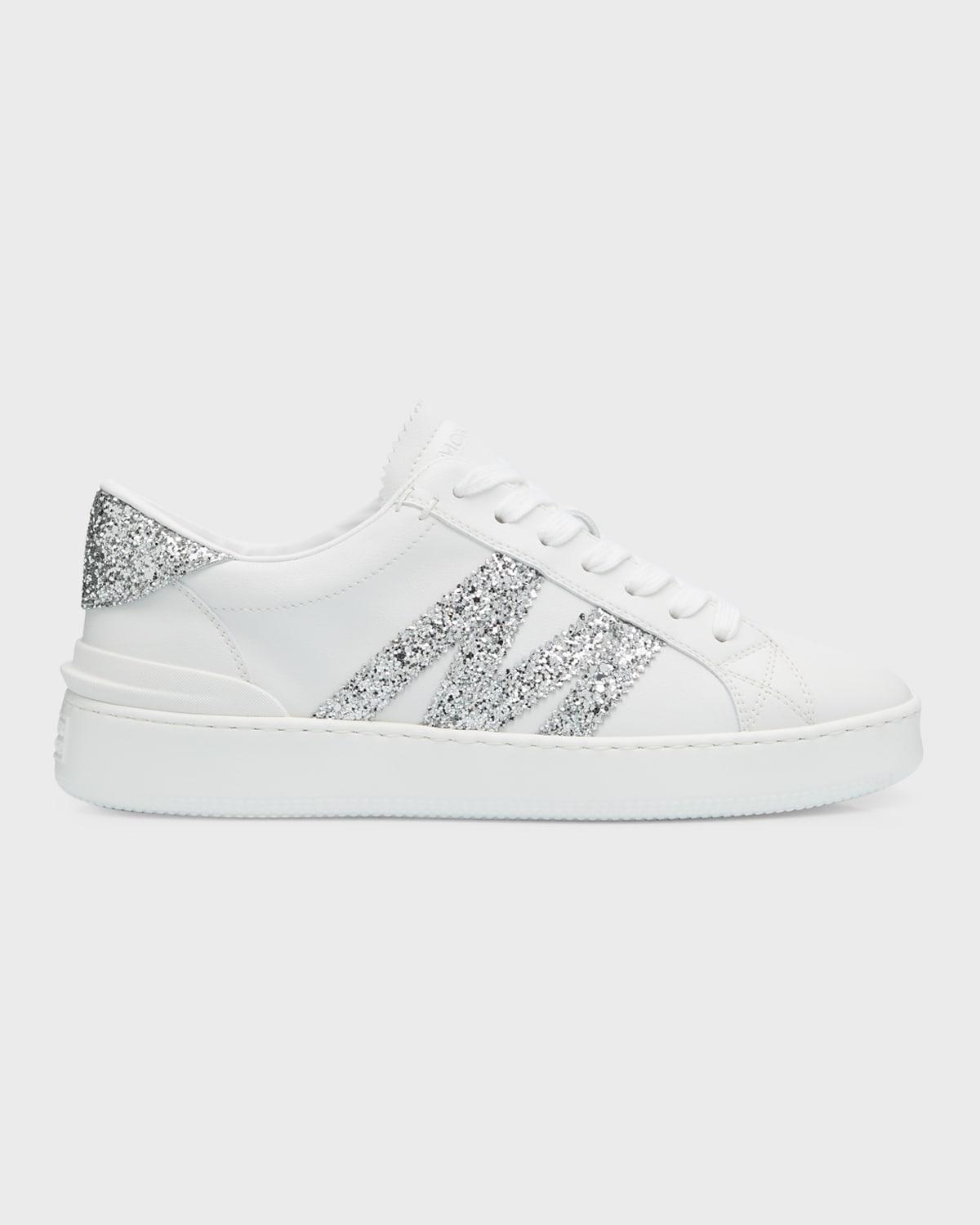Moncler Womens Monaco Glitter Low Top Sneakers Product Image