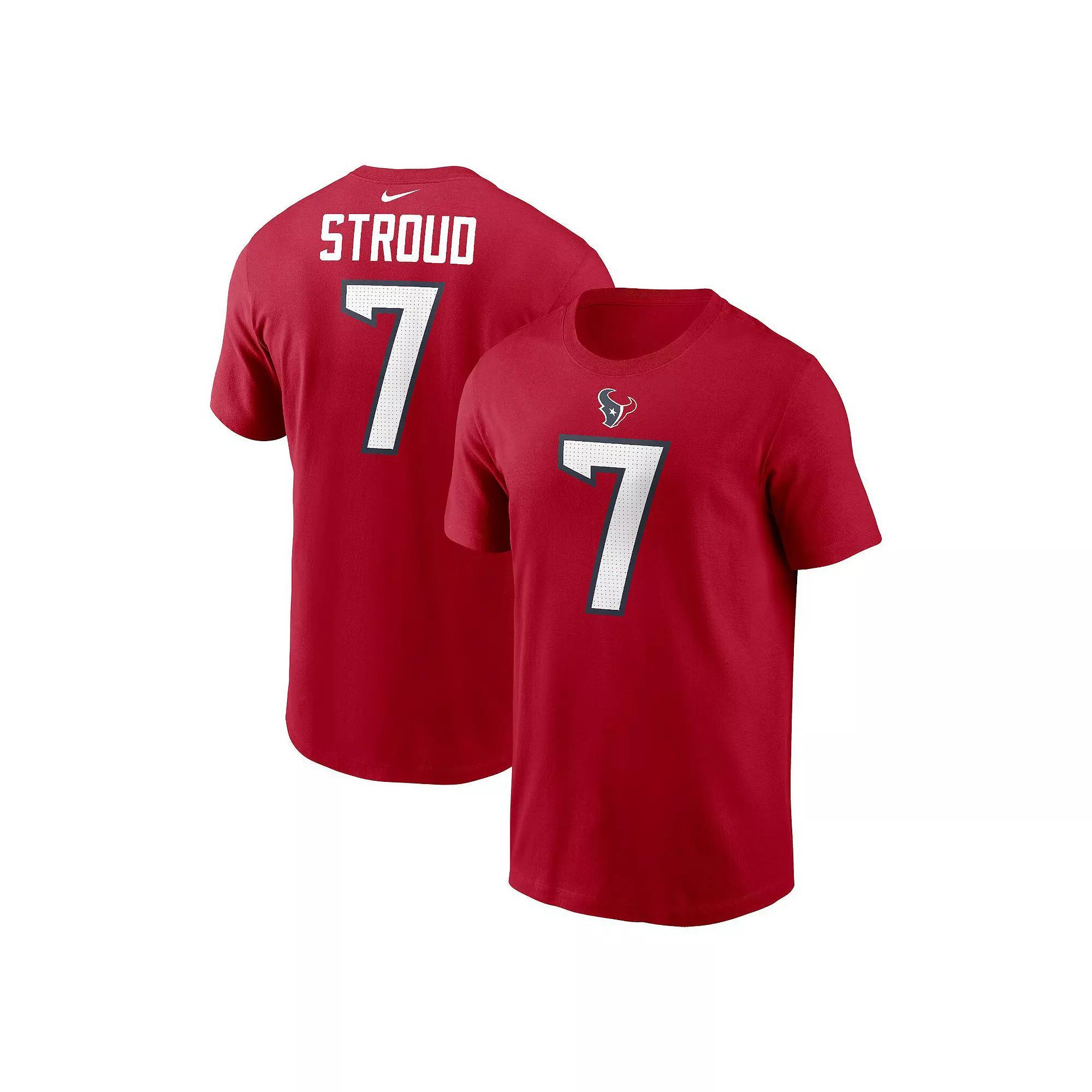 Mens Nike C.J. Stroud Houston Texans Player Name & Number T-Shirt Product Image