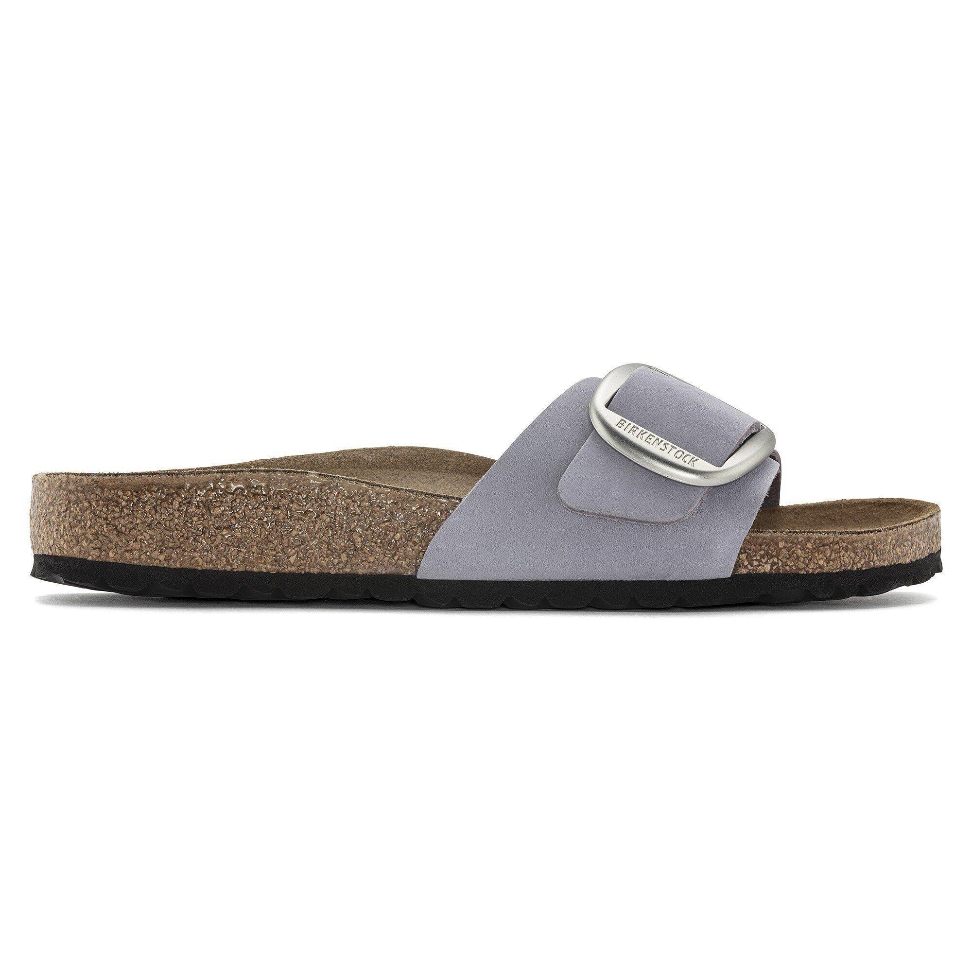 Madrid Big Buckle Nubuck Leather Ecru Product Image