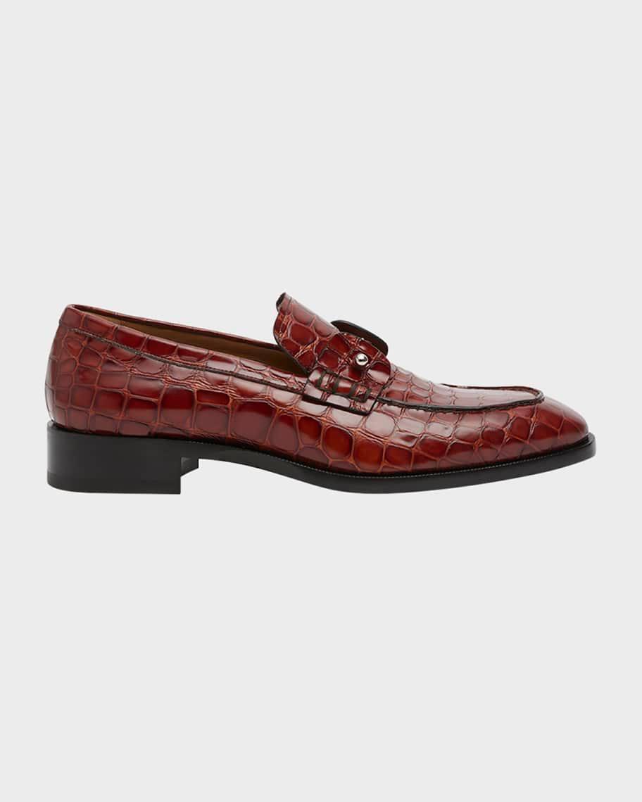 Mens Burnished Suede Loafers Product Image
