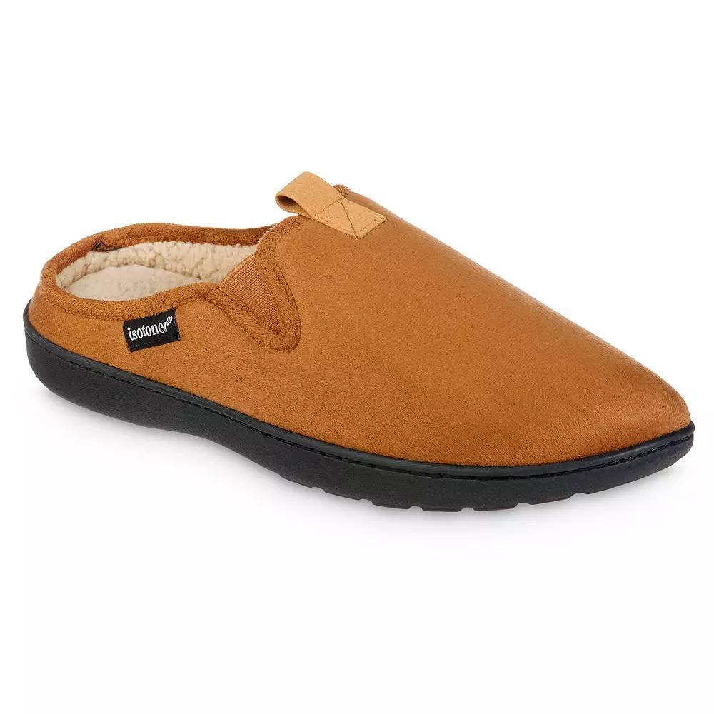 Isotoner Men's Recycled Vincent Hoodback Slippers - Navy Blue L Product Image