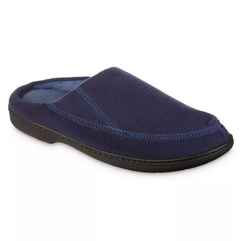 isotoner Recycled Fleece Roman Hoodback Men's Slippers, Size: XXL, Grey Product Image