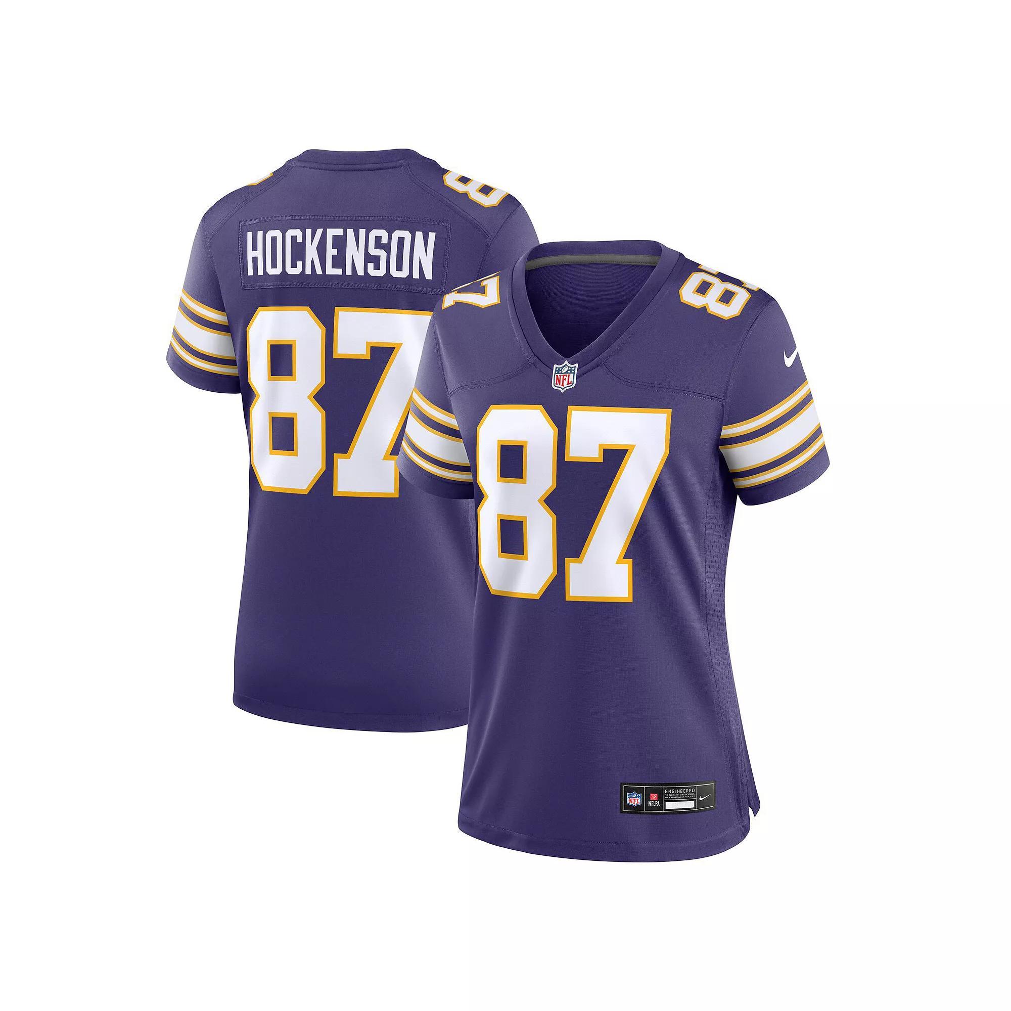 Women's Nike T.J. Hockenson Purple Minnesota Vikings Player Jersey, Size: Large Product Image