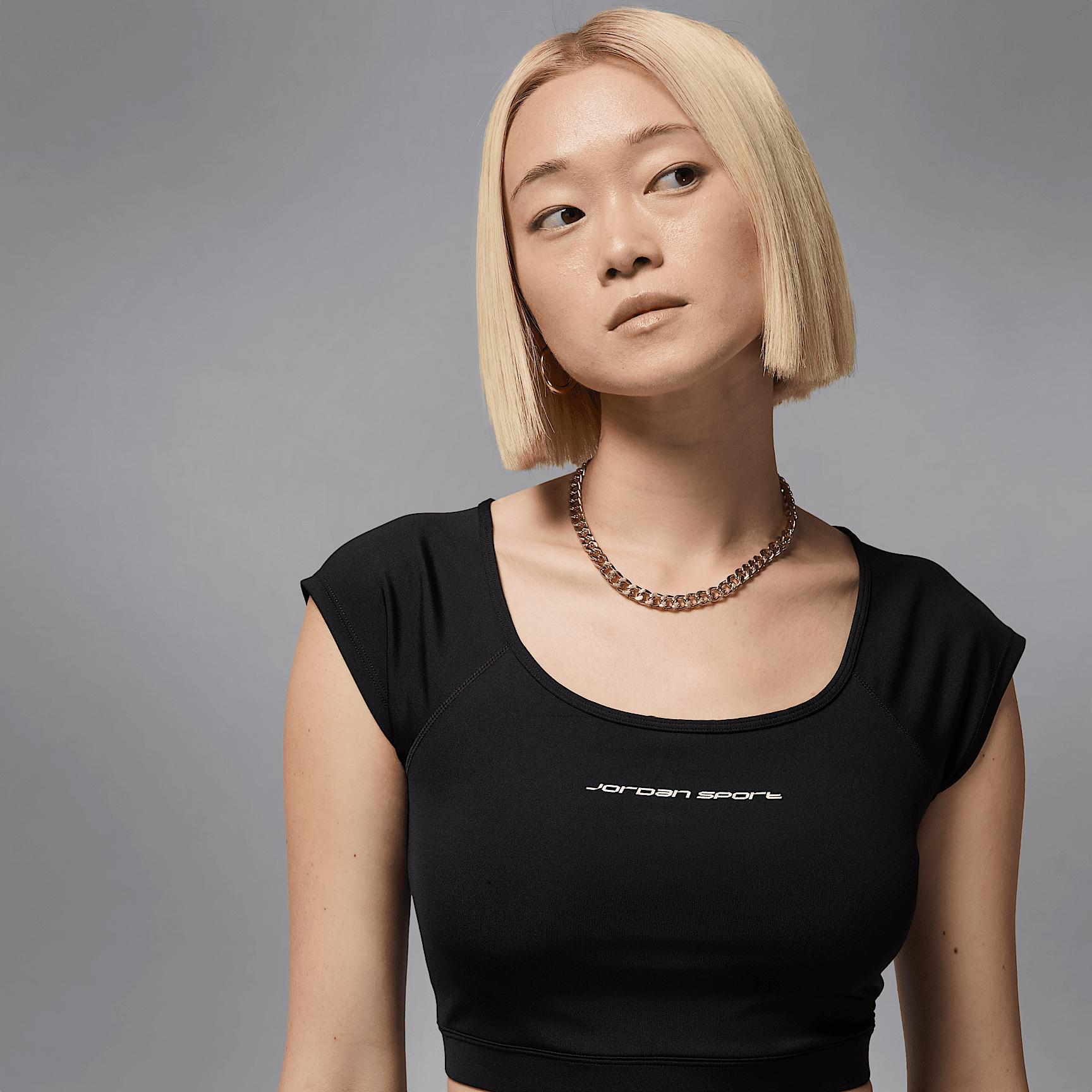 Jordan Sport Women's Short-Sleeve Knit Crop Top Product Image