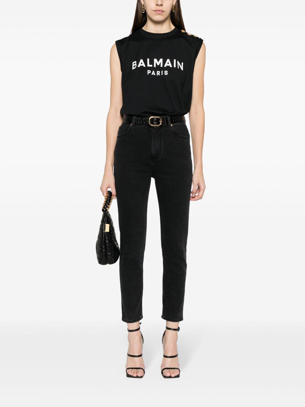 BALMAIN Slim Denim Jeans In Black Product Image