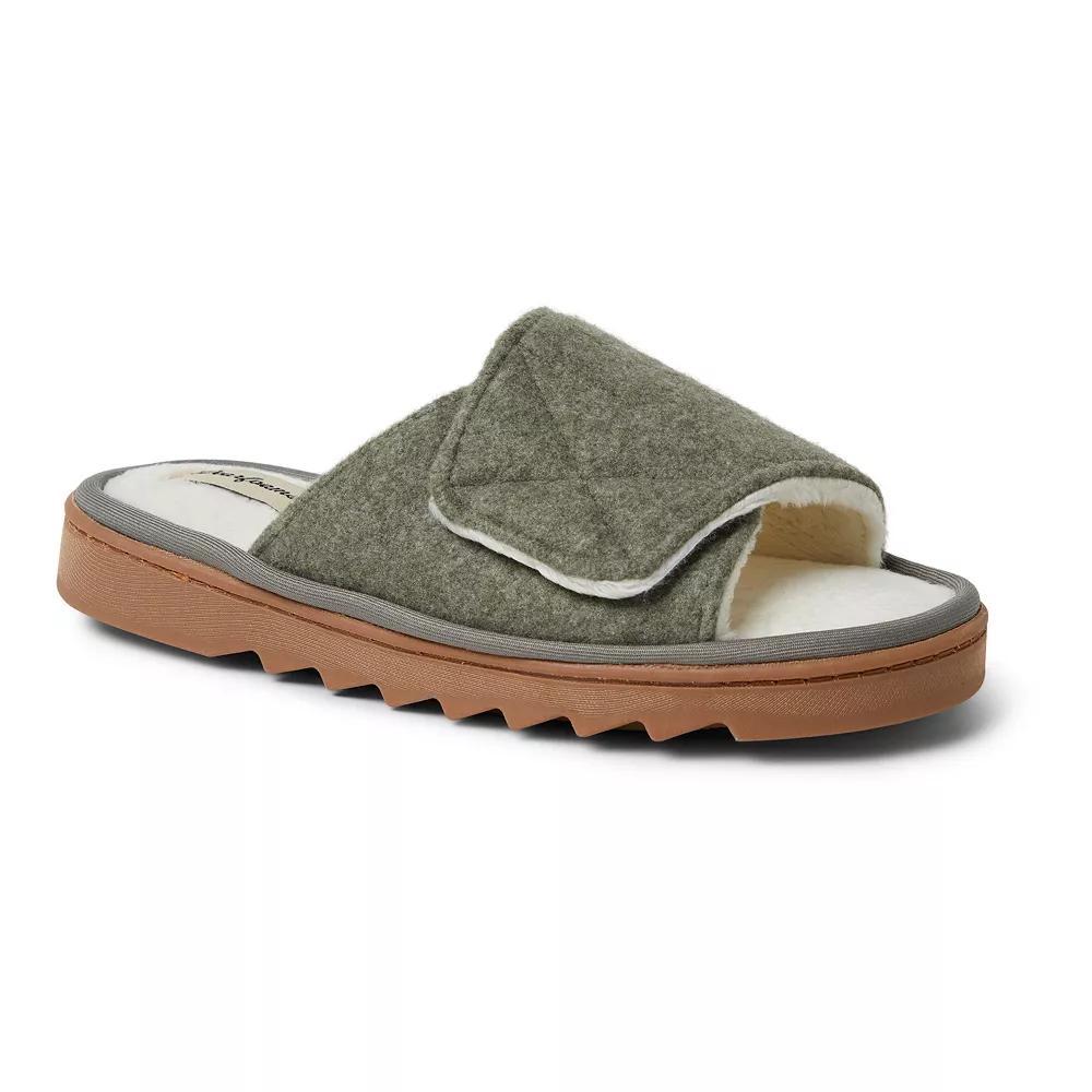 Dearfoams Norma Wool Blend Women's Slide Slippers, Size: XL, Light Grey Gray Product Image