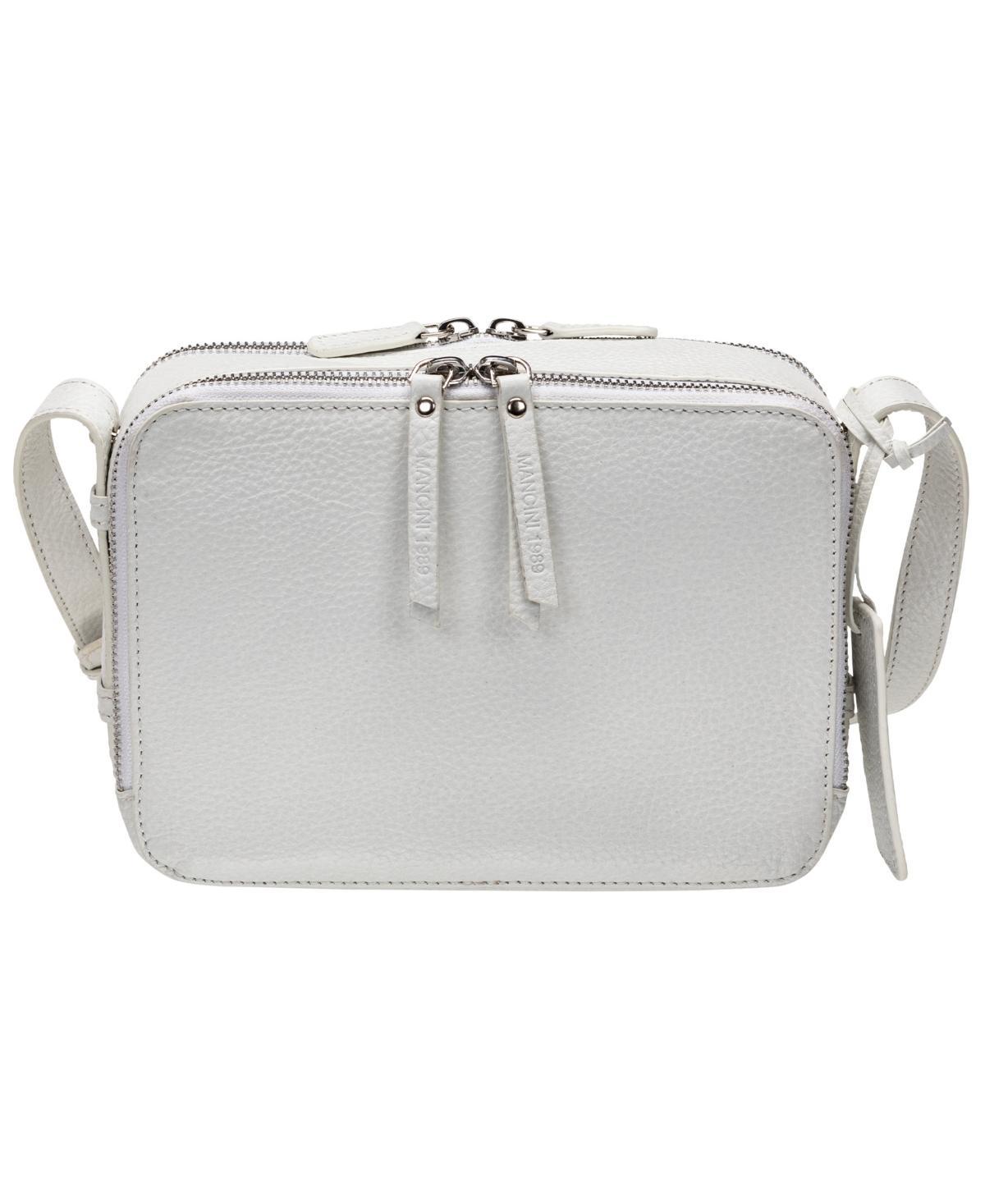 Mancini Womens Pebbled Rachel Camera Style Crossbody Handbag Product Image