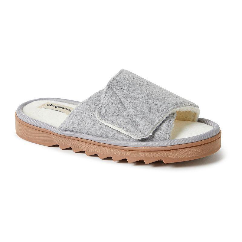 Dearfoams Norma Wool Blend Women's Slide Slippers, Size: XL, Light Grey Gray Product Image