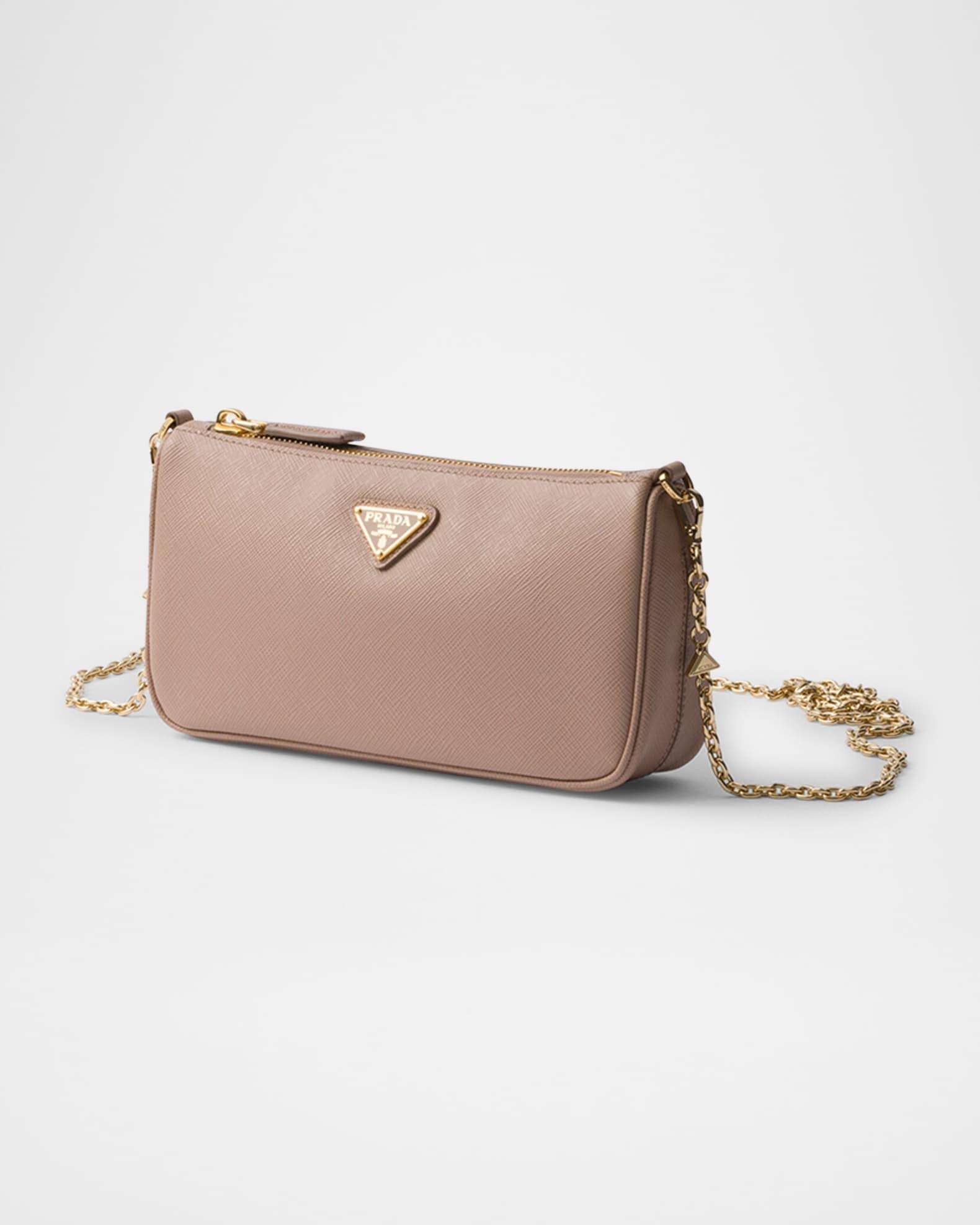 Saffiano Leather Chain Strap Mini Shoulder Bag Product Image