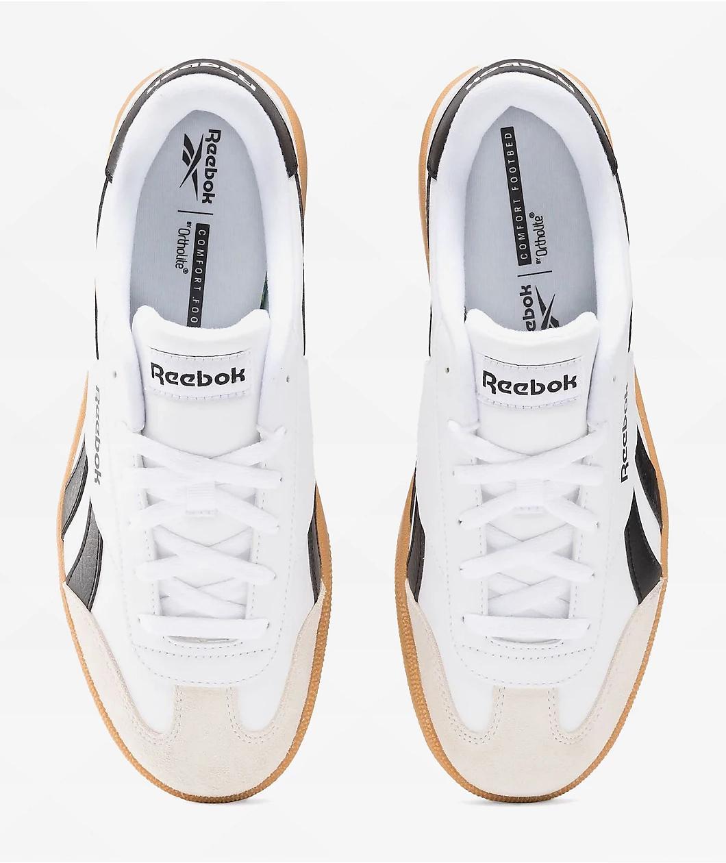 Reebok Smash Edge White, Black & Gum Shoes Product Image
