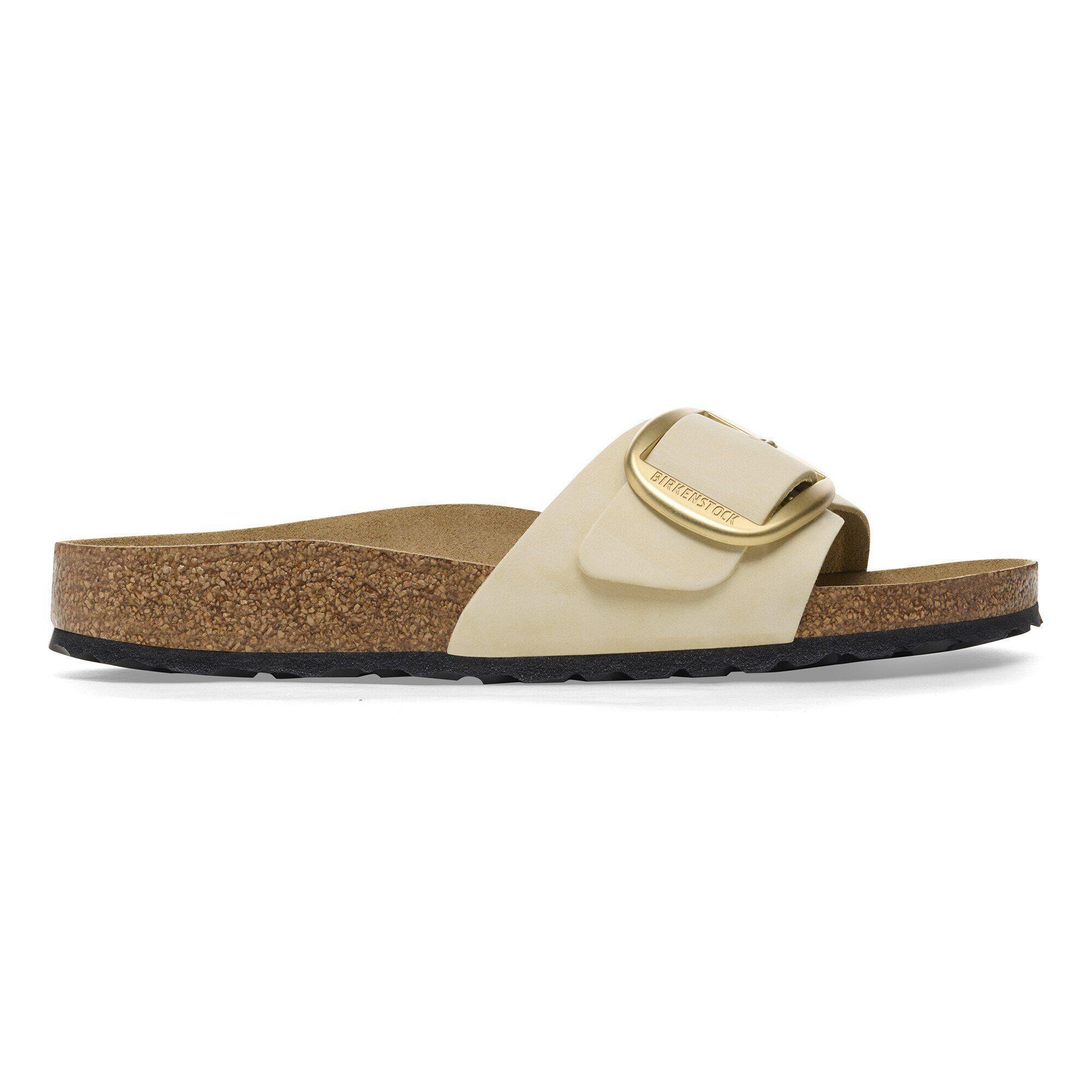Madrid Big Buckle Nubuck Leather Ecru Product Image