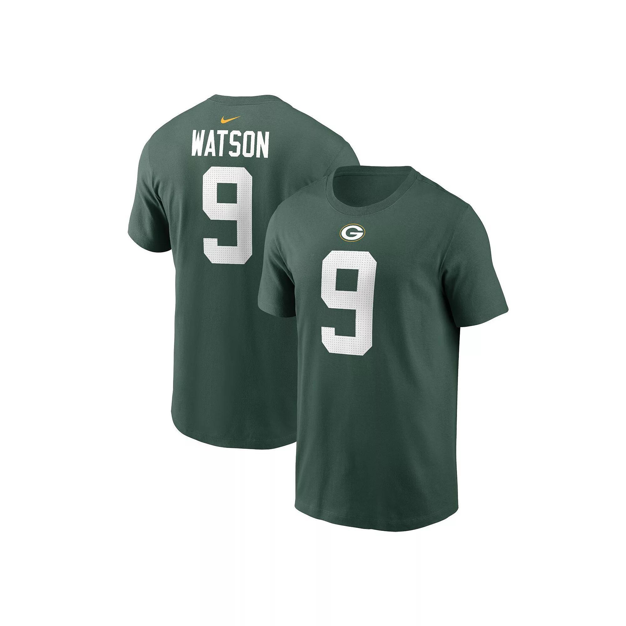 Mens Nike Christian Watson Bay Packers Player Name & Number T-Shirt Product Image