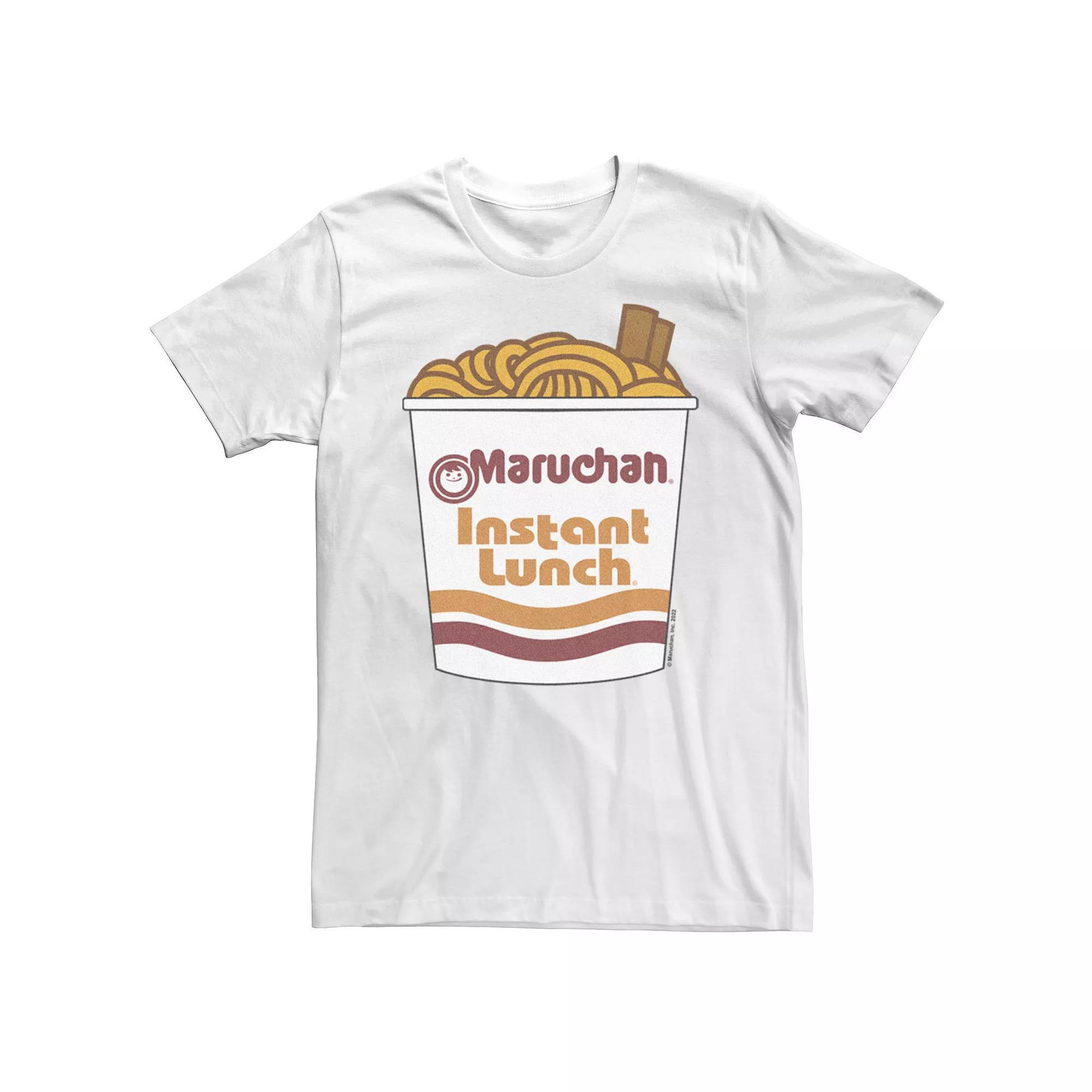 Men's Maruchan Cup Of Noodles And Chopstick Logo Tee, Size: Large, White Product Image