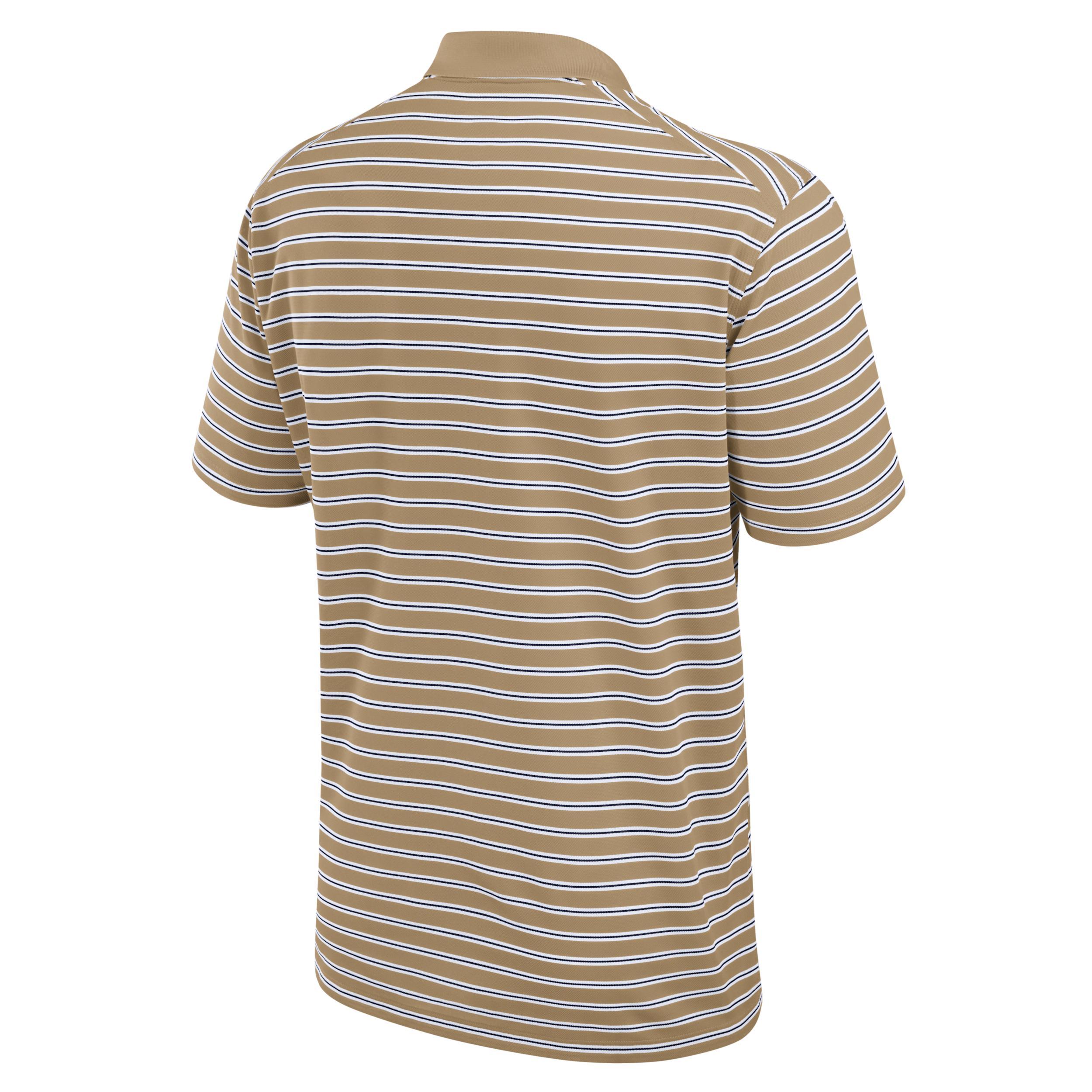 West Virginia Athletic Prep Striped Nike Men's Dri-FIT College Polo Product Image