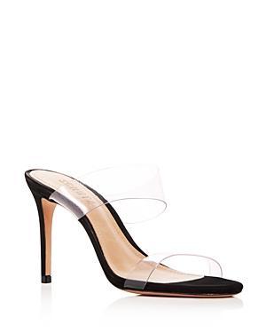 Schutz Womens Ariella Clear Strap High-Heel Slide Sandals Product Image