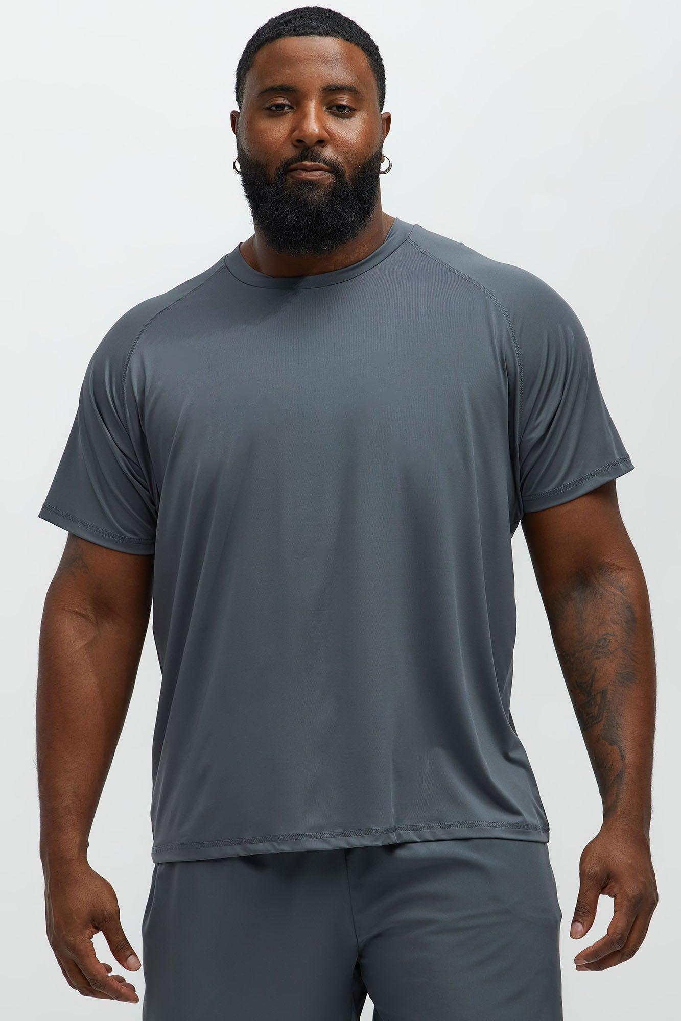 Vital Active Raglan Tee - Charcoal Product Image