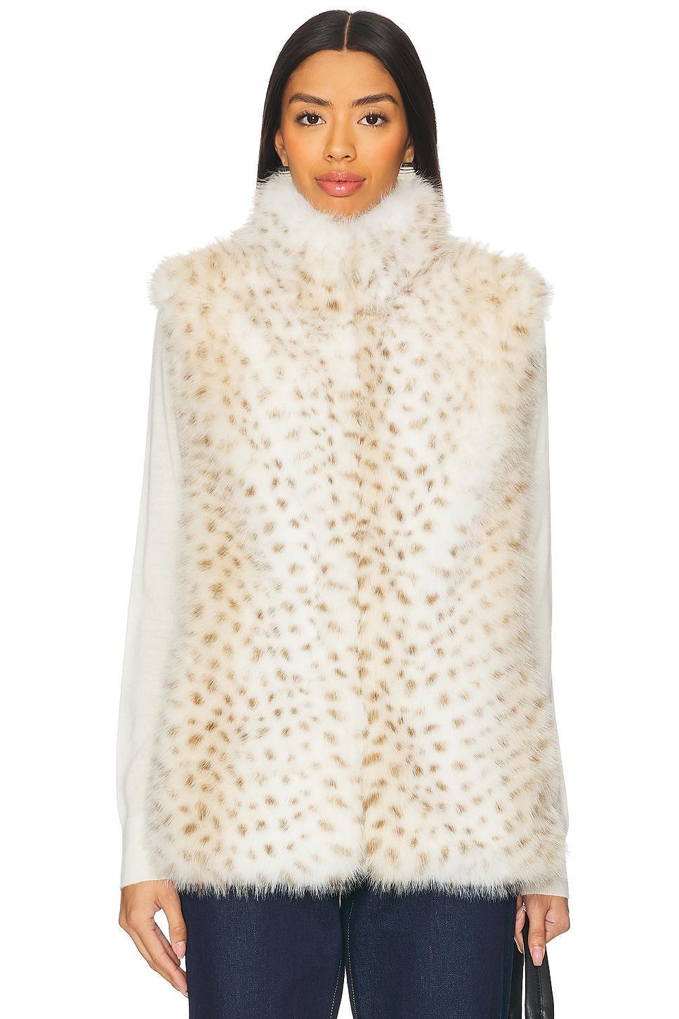 Mimi Leopard Faux Fur Vest Generation Love Product Image
