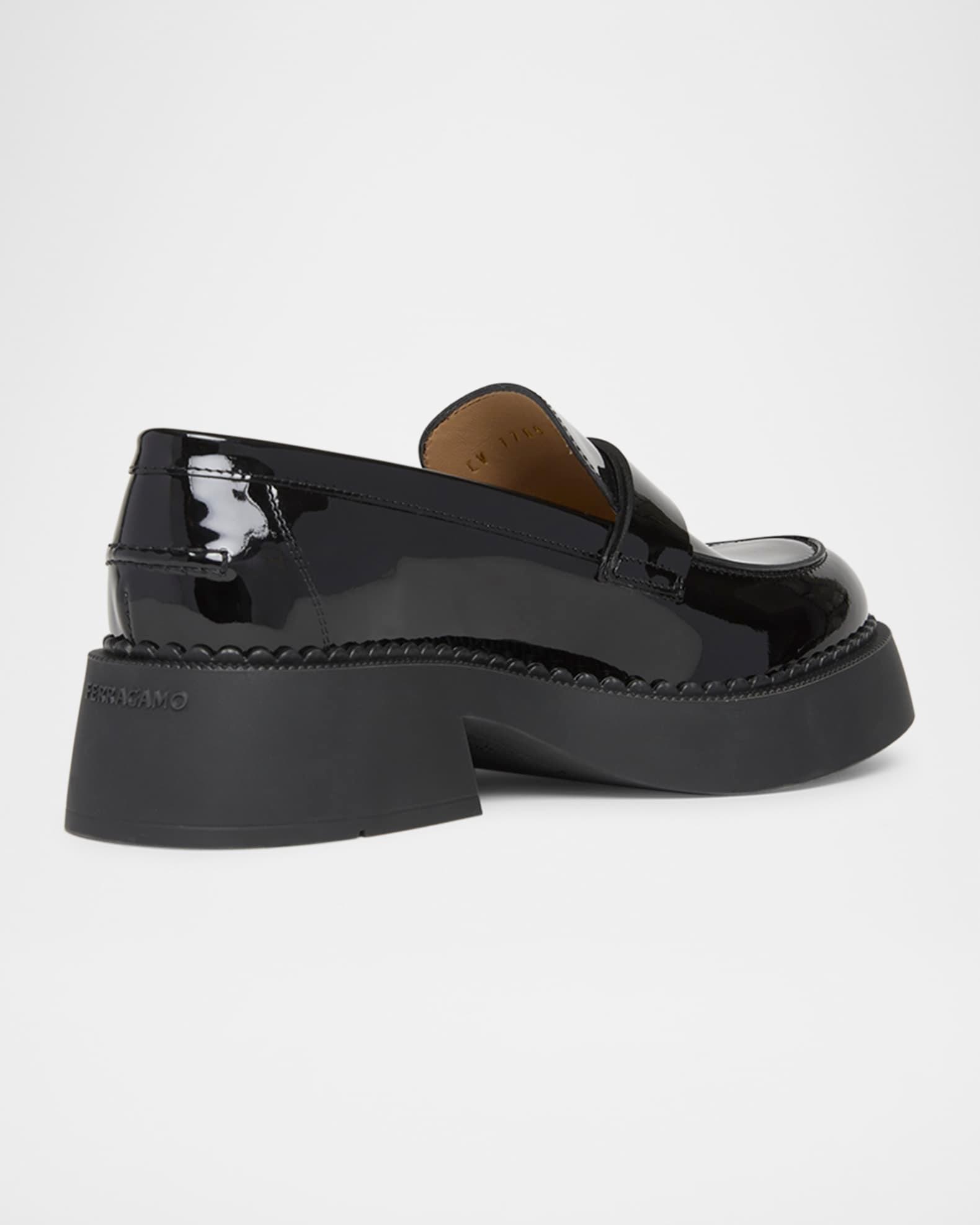 Caminia Patent Gancini Chunky Loafers Product Image