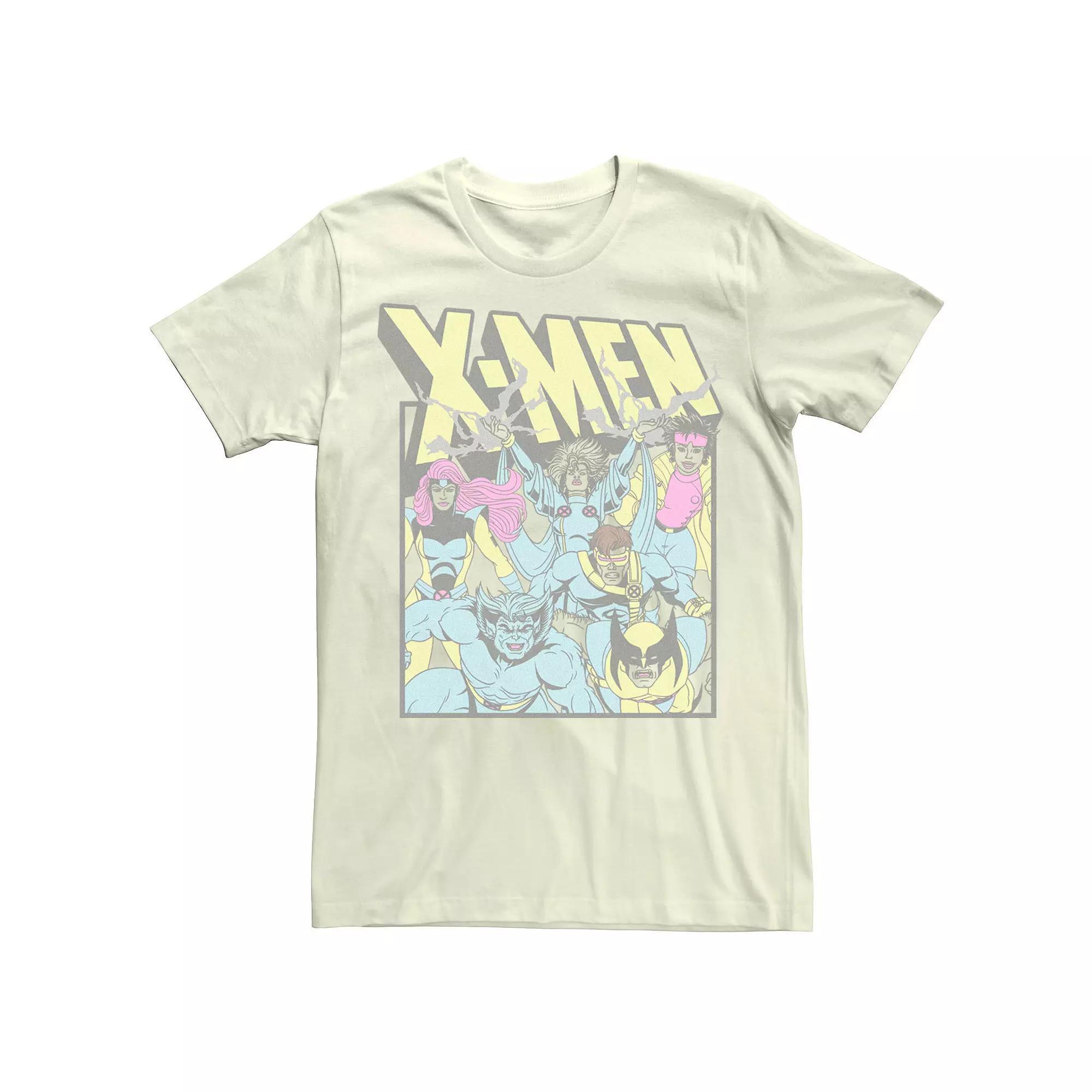 Men's X-Men Classic Group Comic Tee, Size: Large, Natural Product Image
