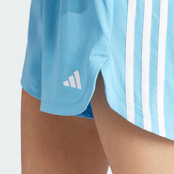adidas Pacer Training 3-Stripes Woven High-Rise Shorts Pink Fusion S 3 Womens Product Image