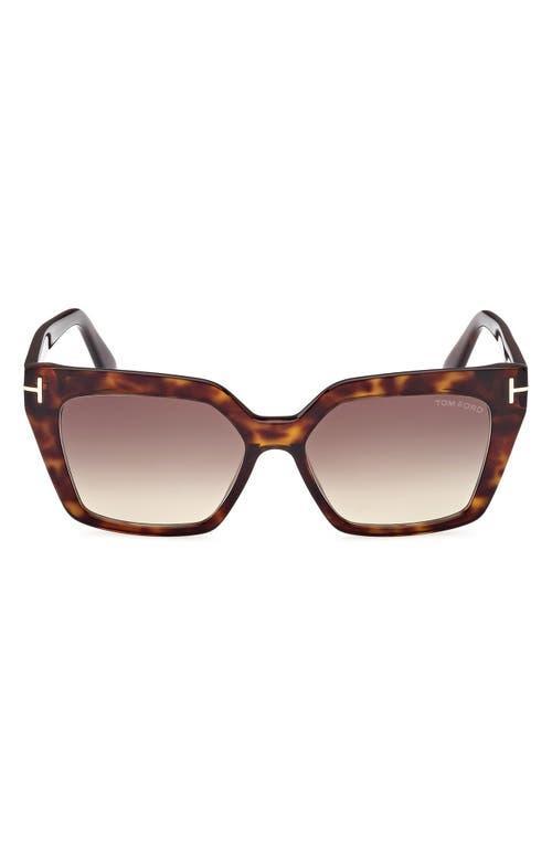Tom Ford Winona Cat Eye Sunglasses, 53mm Product Image