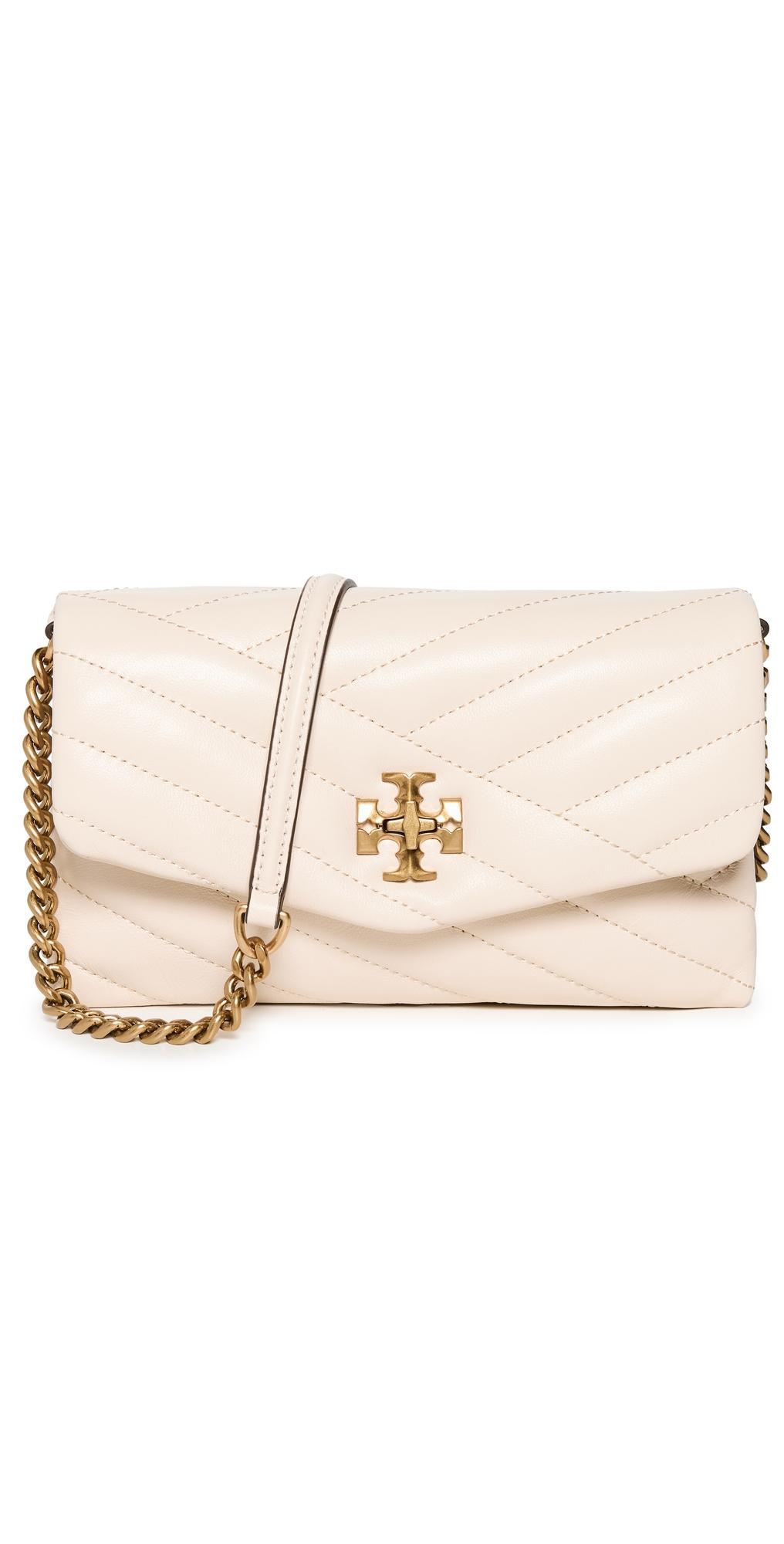 Womens Kira Chevron Leather Chain Wallet Product Image