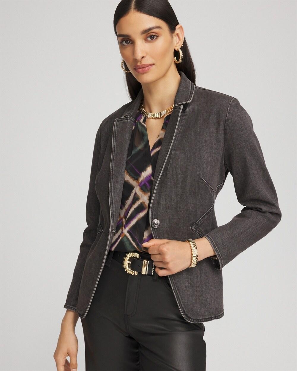 Denim Blazer Product Image