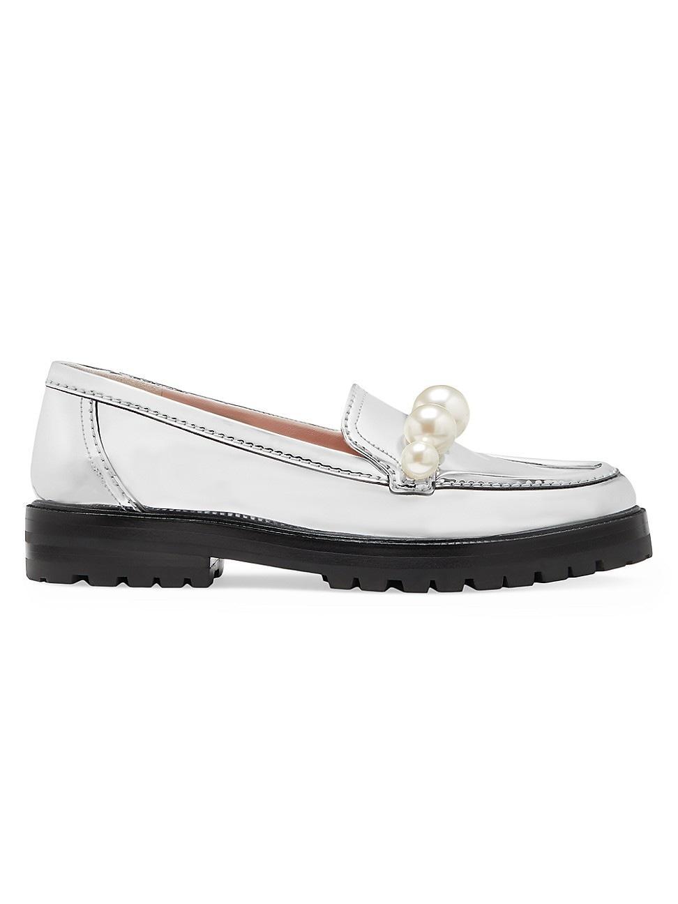 kate spade new york Womens Posh Embellished Loafer Flats Product Image