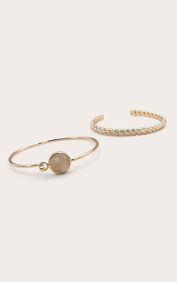 Gold Precious Stone Bangle Multipack Product Image
