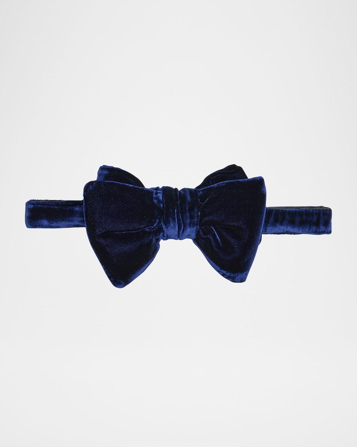 Mens Pre-Tied Velvet Bow Tie Product Image