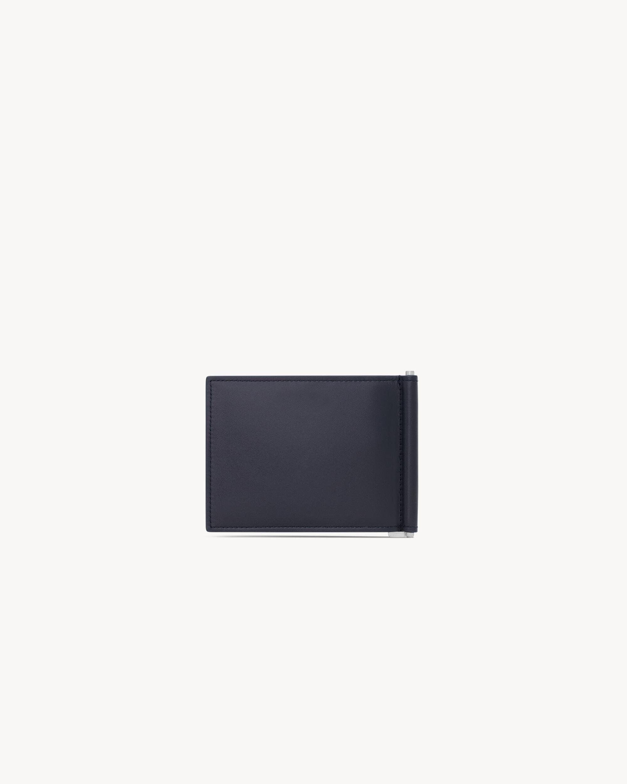 Saint Laurent Paris Bill clip wallet in smooth leather Product Image