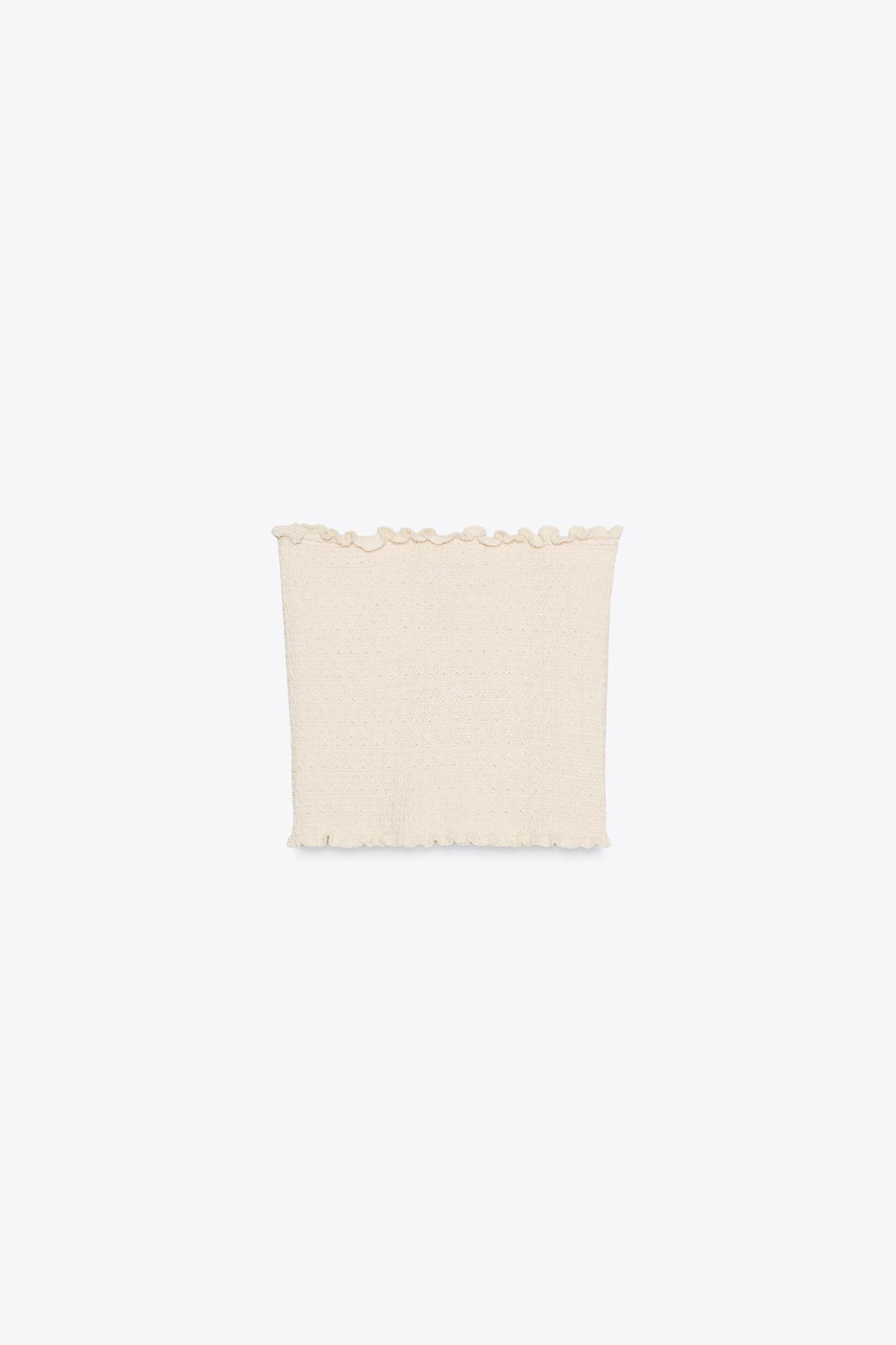 KNIT BANDEAU TOP Product Image