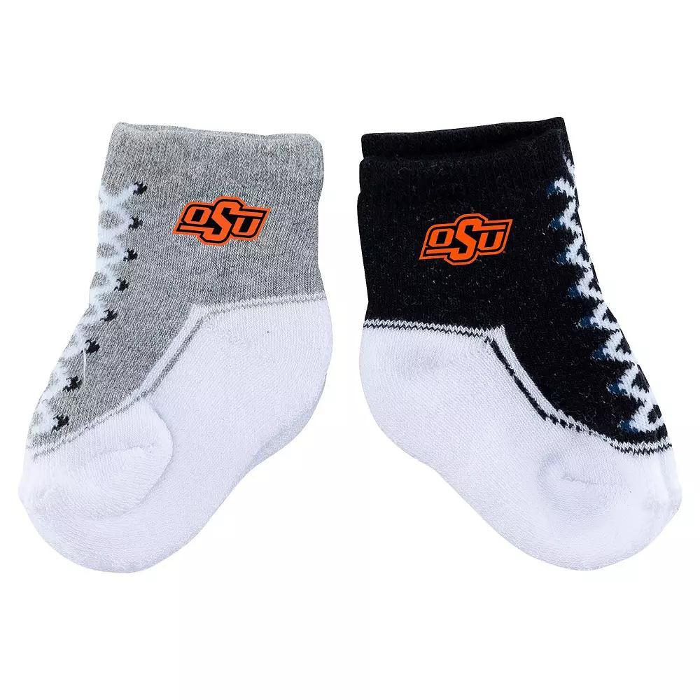 Infant ZooZatz Oklahoma State Cowboys Shoe Two-Pack Socks, Men's, Black Product Image