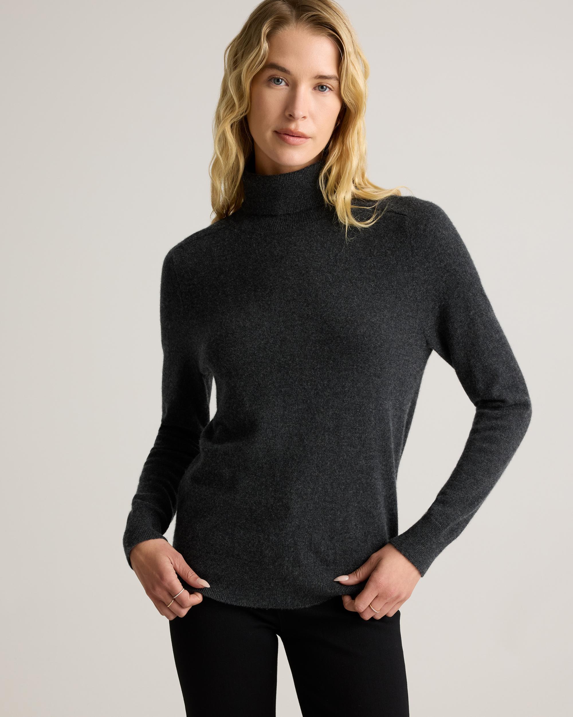 Quince | Women's Mongolian Cashmere Turtleneck Sweater Size XL Product Image