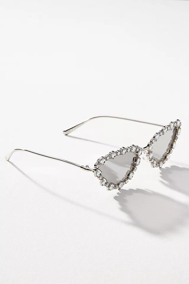 Rhinestone Deco Wire Sunglasses Product Image