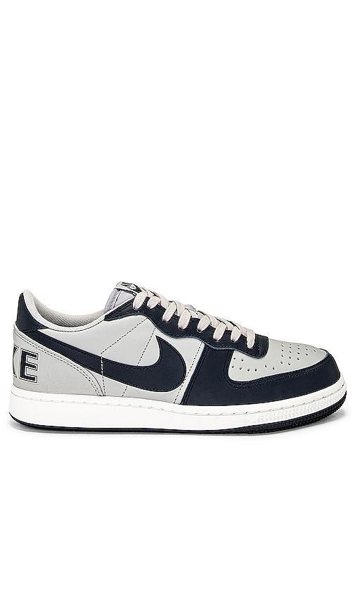 Nike Mens Nike Terminator Low - Mens Basketball Shoes Grey/Navy Product Image