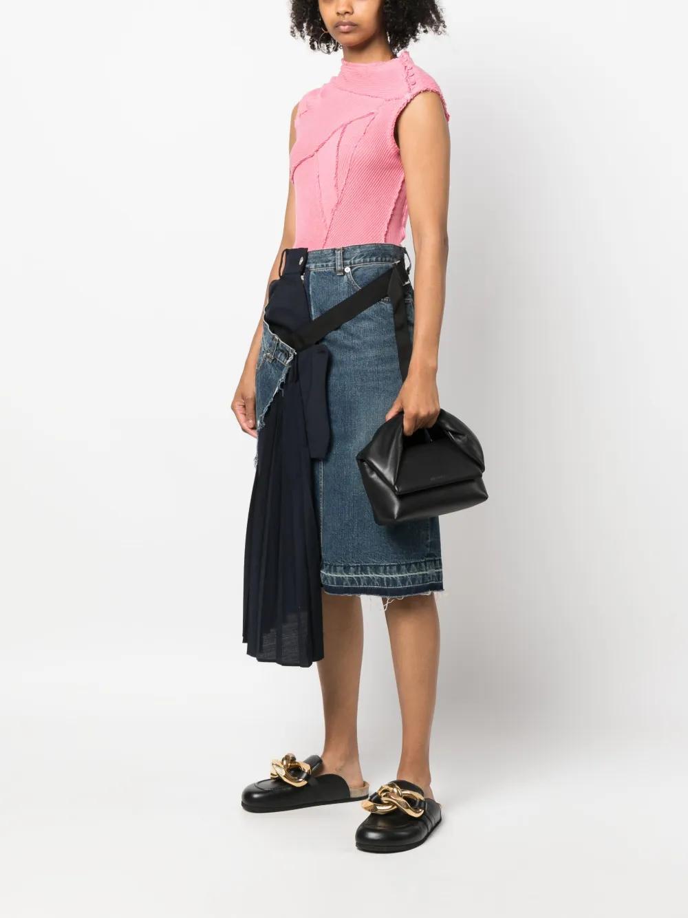 JW ANDERSON Medium Twister Leather Bag In Black Product Image