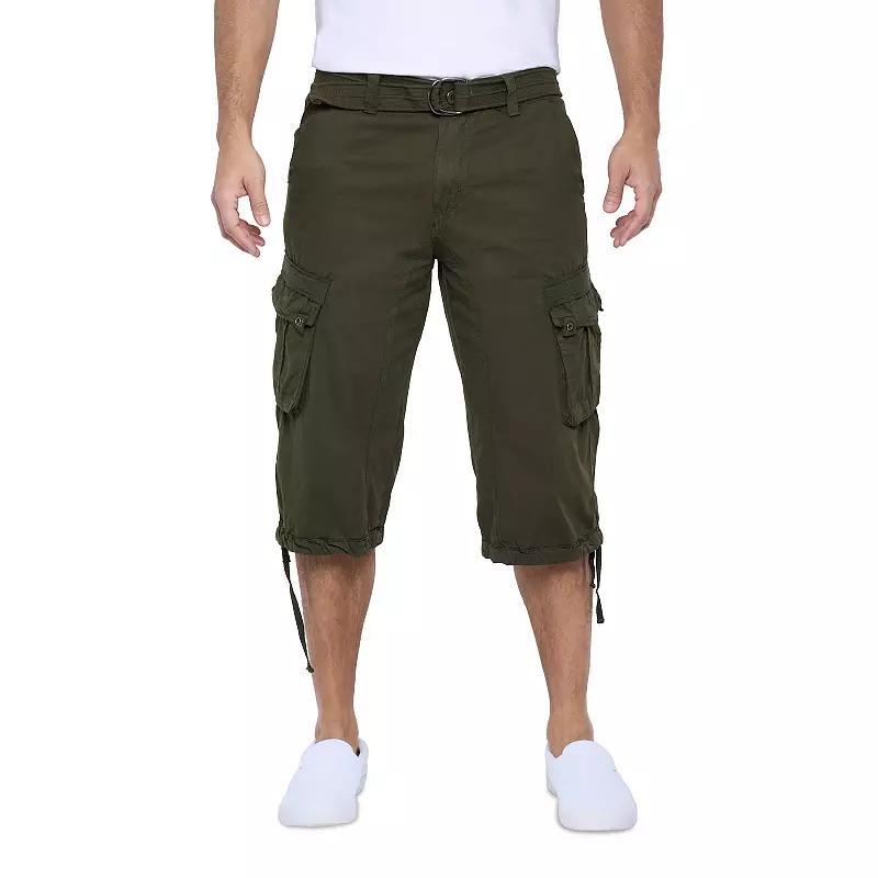 Men's Xray Messenger Belted Cargo Shorts, Size: 36, Black Camo Product Image