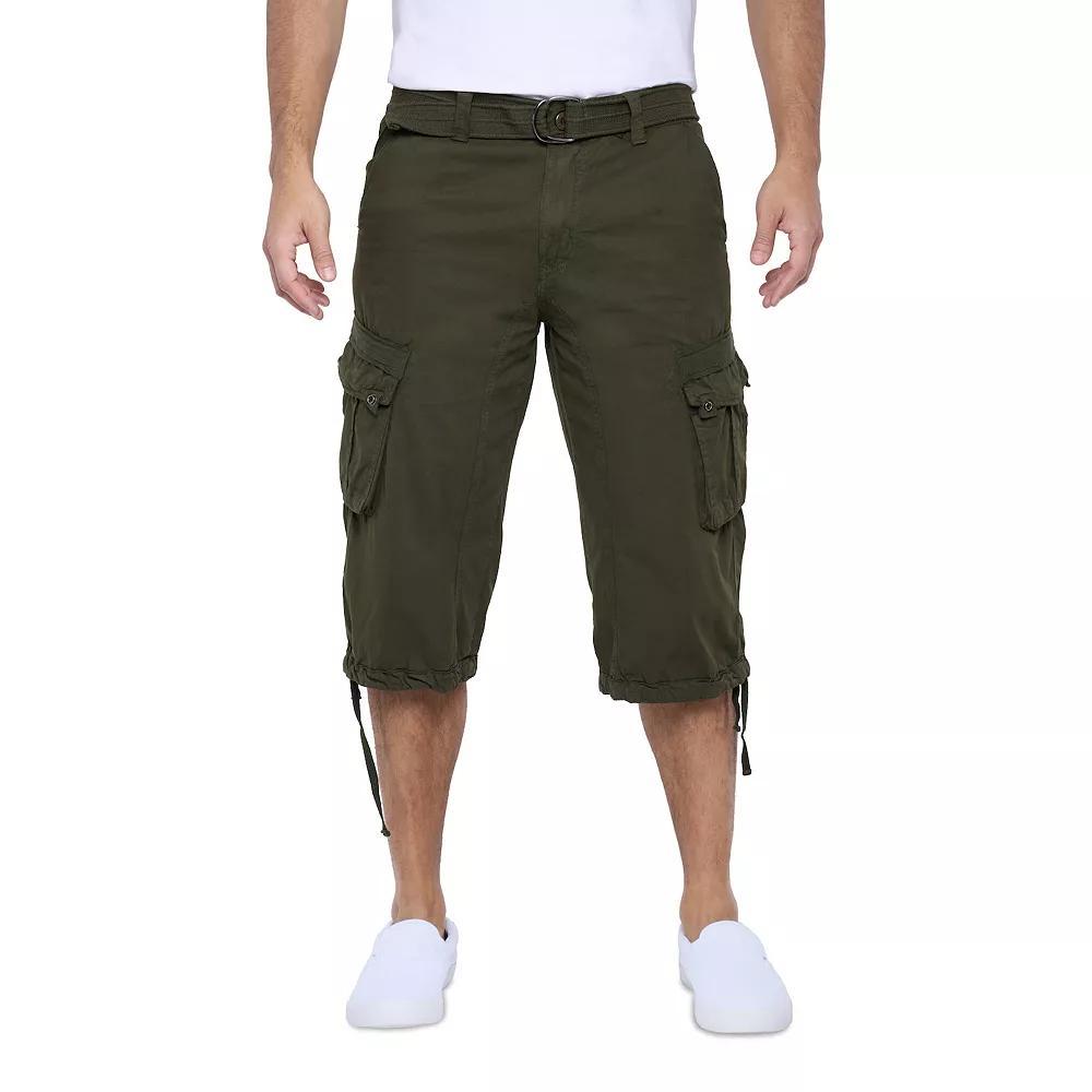 Men's Xray Messenger Belted Cargo Shorts, Size: 36, Black Camo Product Image