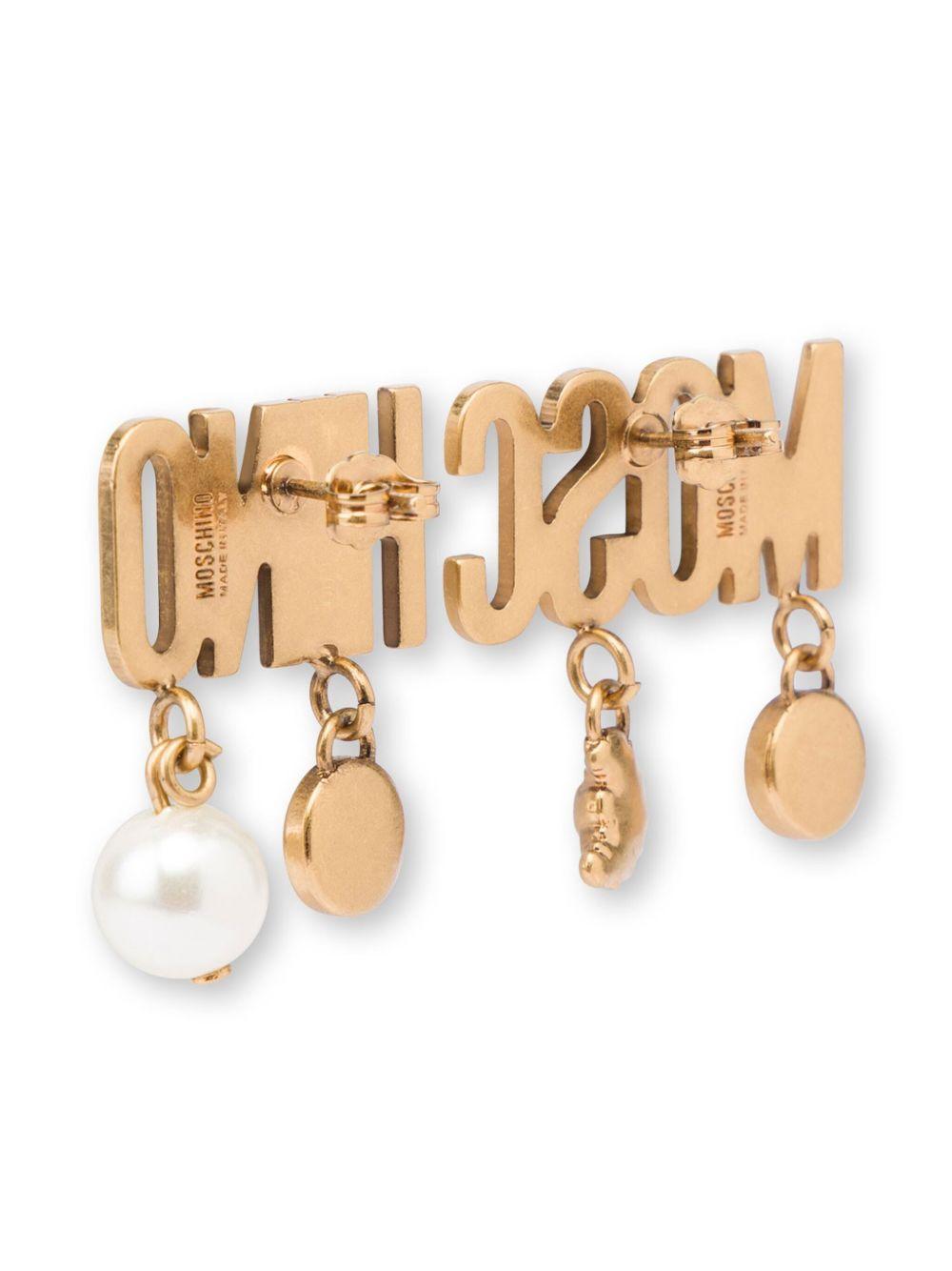 logo-lettering earrings Product Image