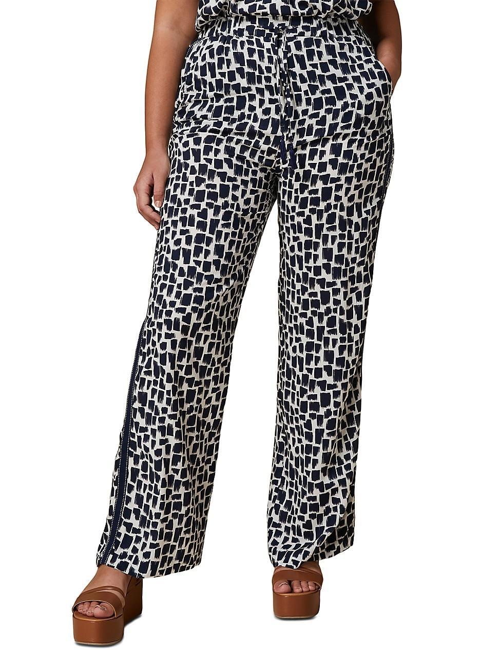 Womens Liriche Geometric Wide-Leg Pants Product Image