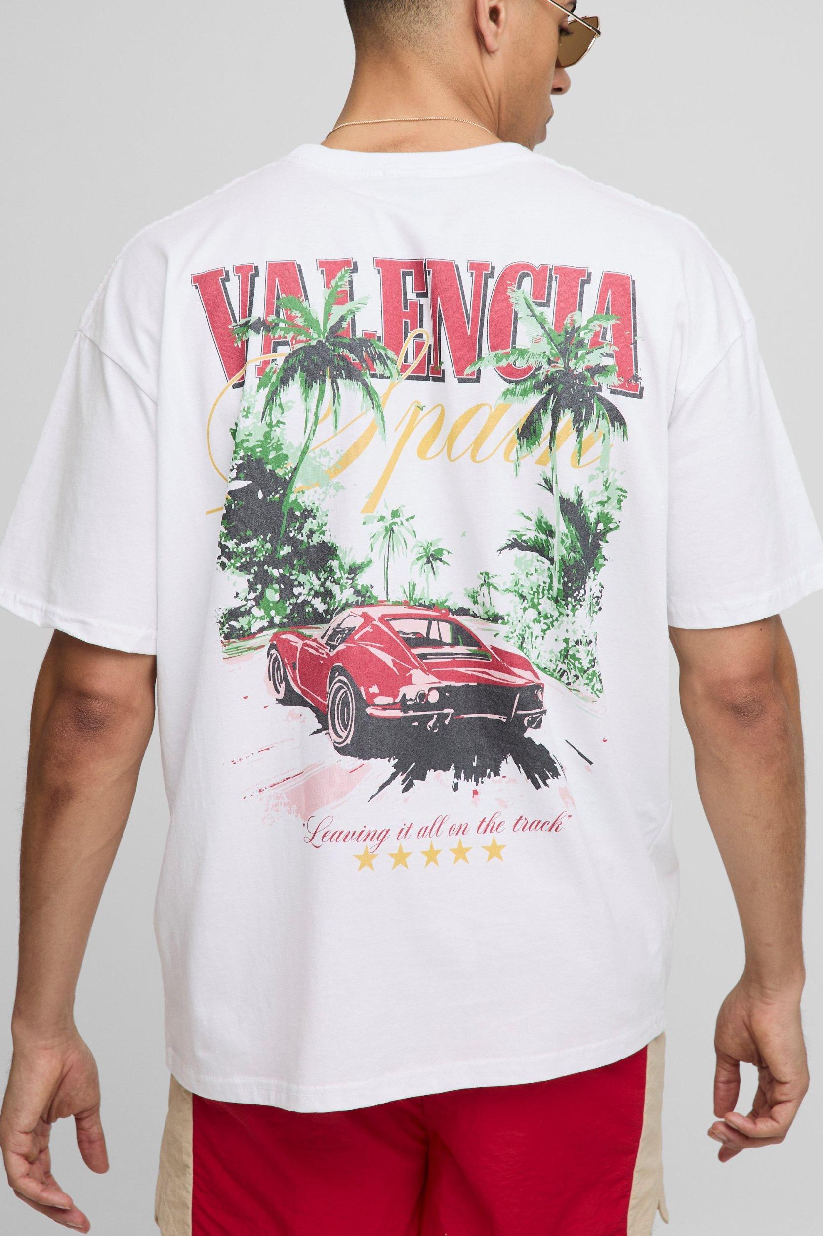 Oversized Valencia Moto T-Shirt | boohooMAN USA Product Image