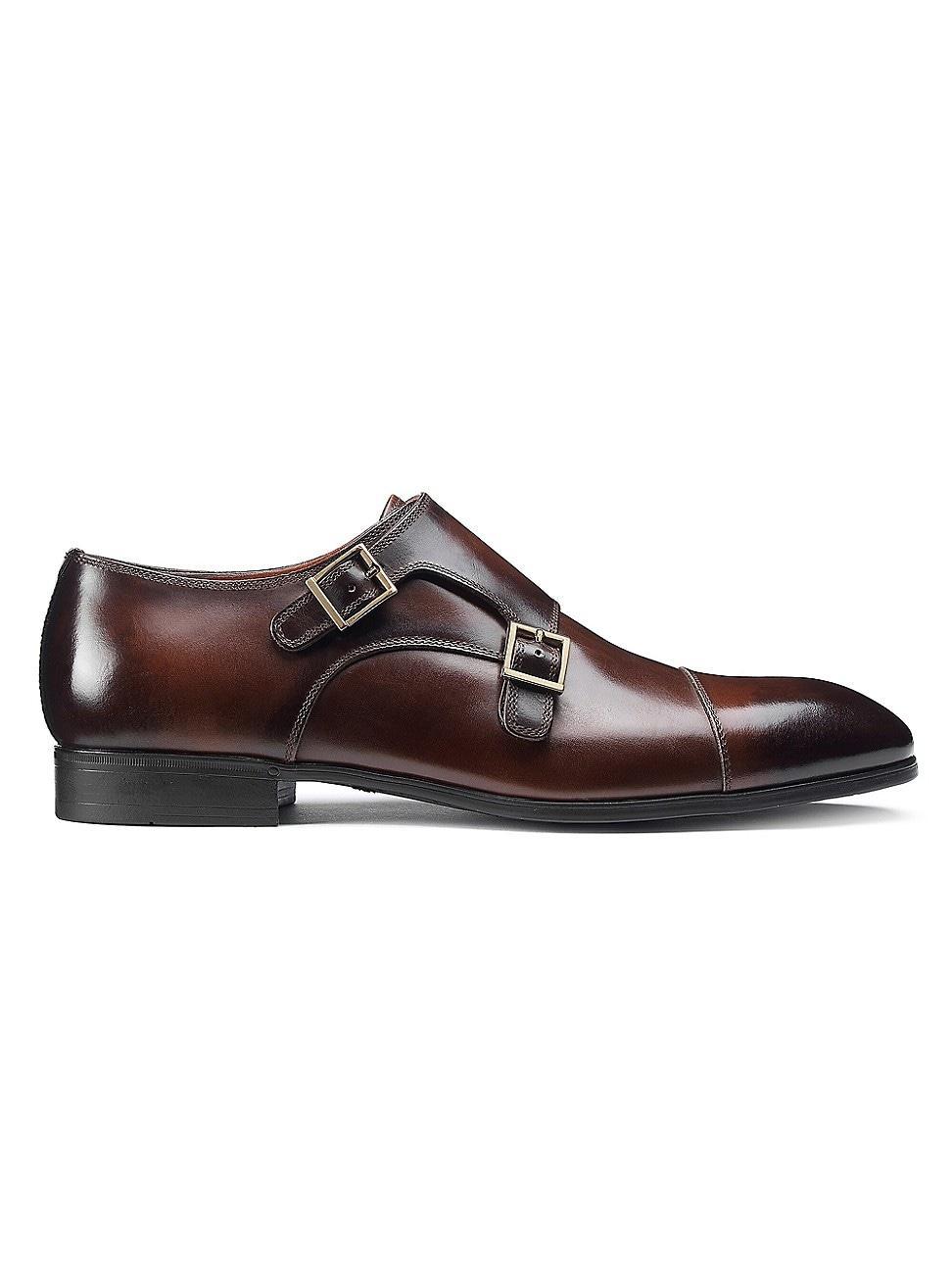 Mens Inca Leather Double Monk Strap Loafers Product Image