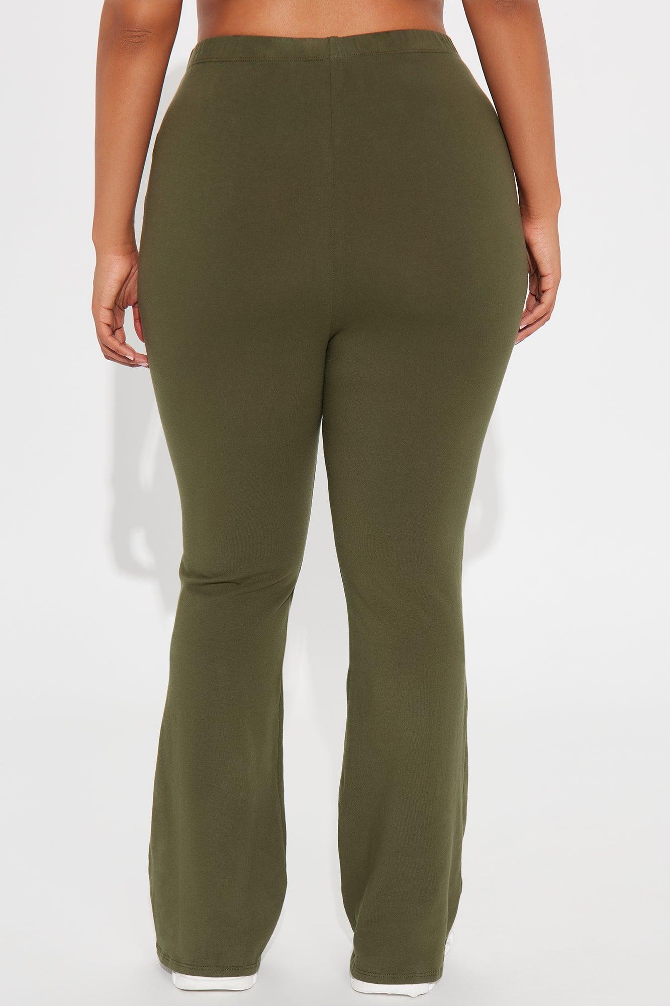 Adriana Flare Pant - Dark Olive Product Image