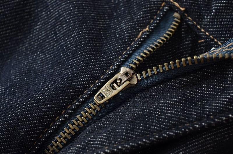 High Rise Plain Straight Leg Jeans Product Image