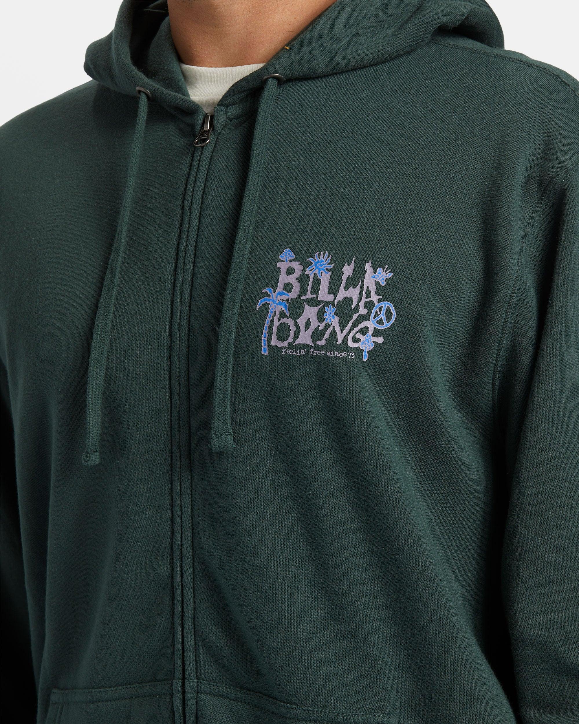 Short Sands Zip Hoodie - Forest Green Male Product Image