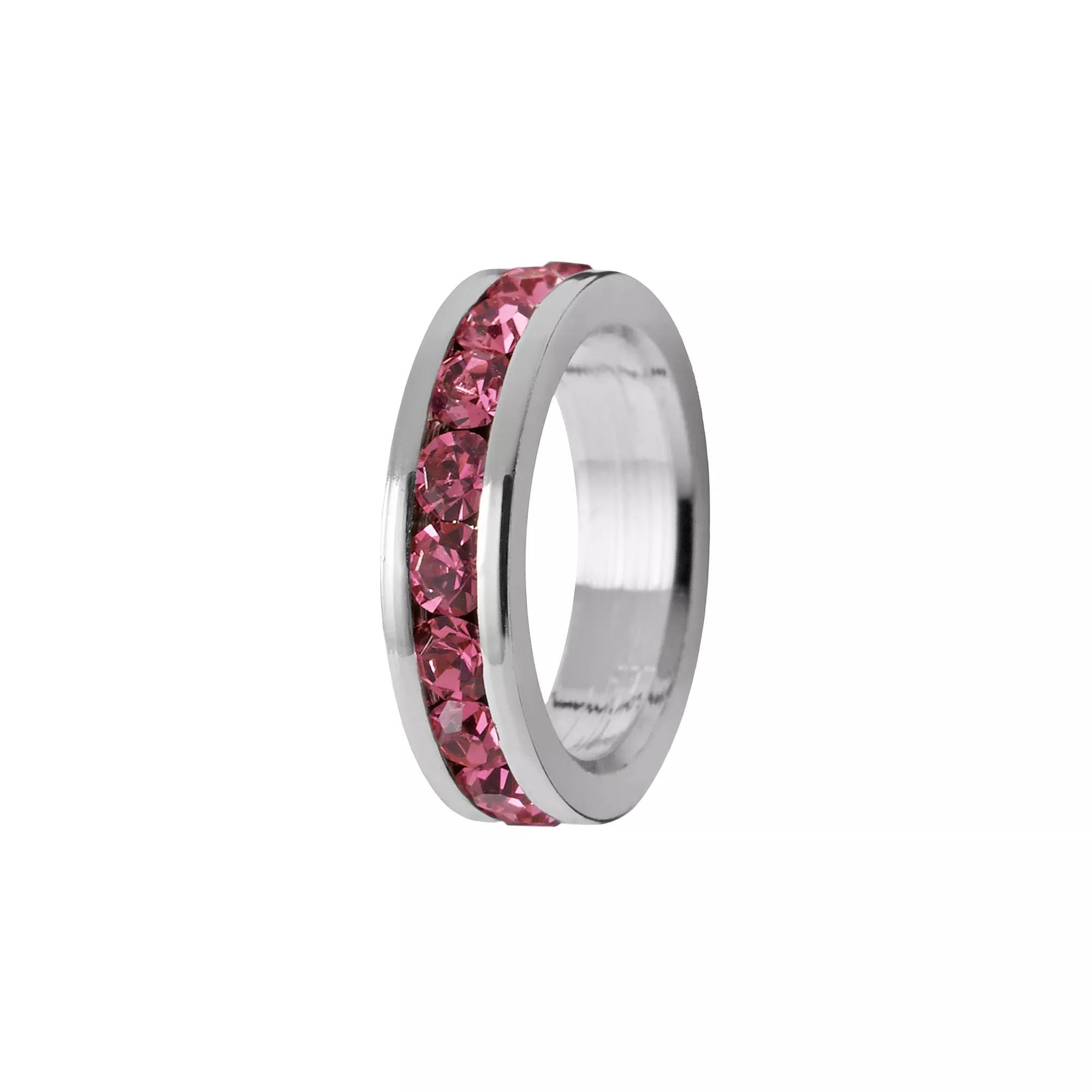 Traditions Jewelry Company Sterling Silver Crystal Birthstone Rondelle Charm, Women's, October Product Image